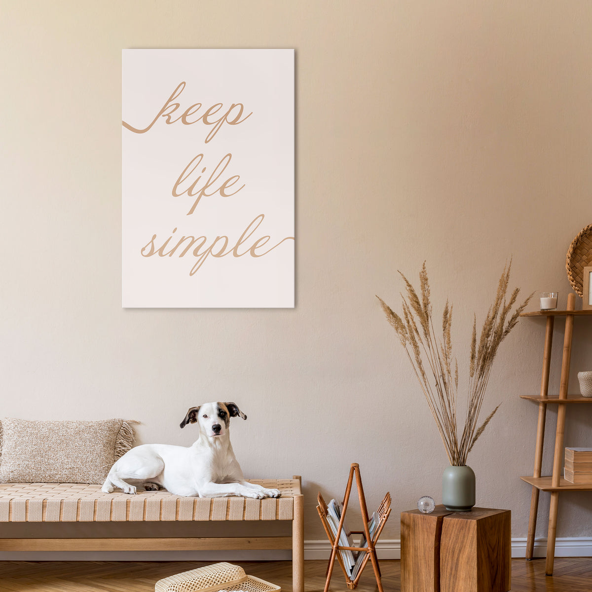 MINIMALIST MANTRA Pionowy obraz na płótnie