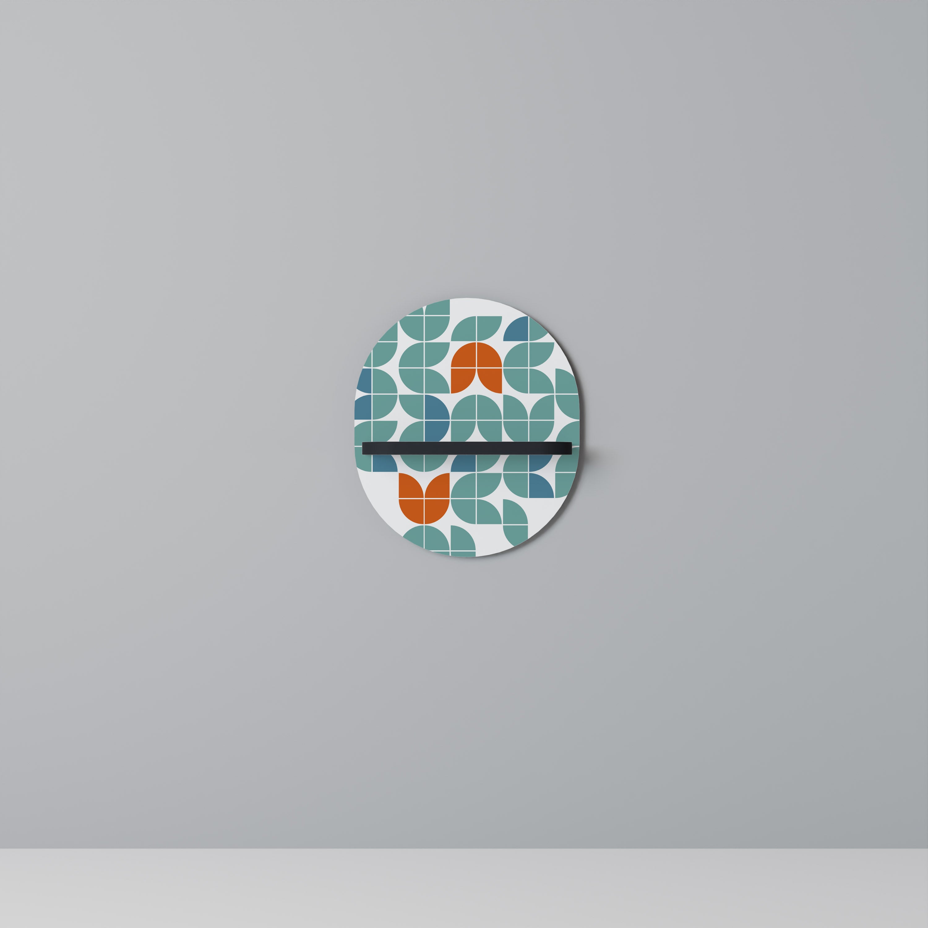 BE THE CHANGE Półka owalna Czarna