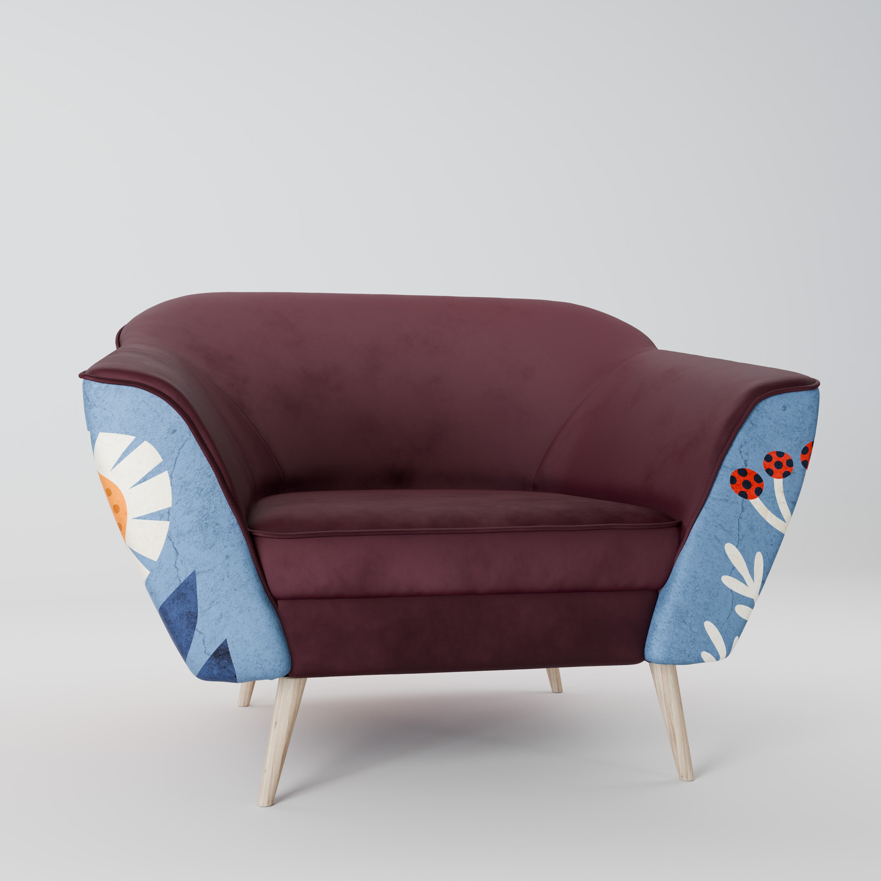 SCANDIC FLOWERET Fotel AURORA