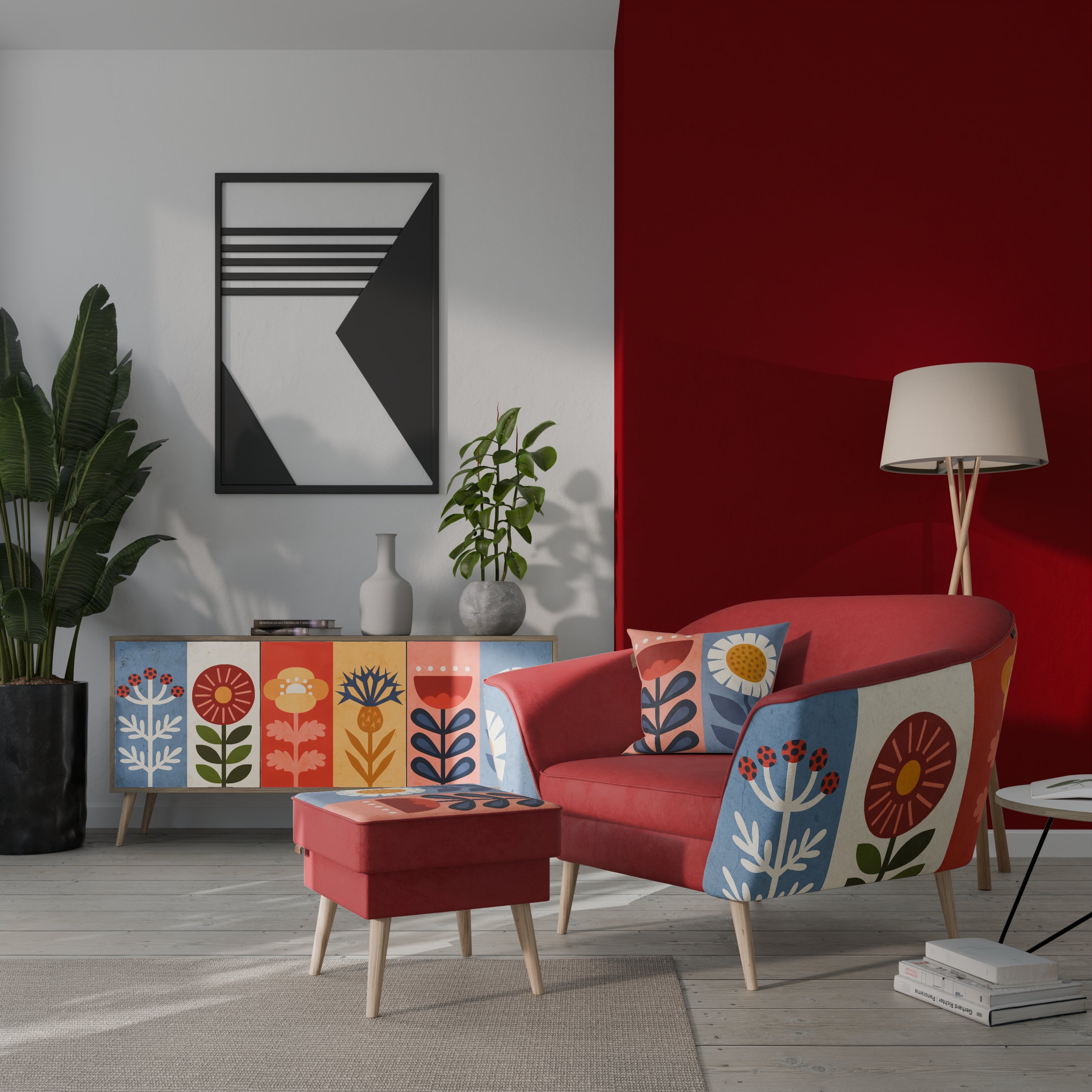 SCANDIC FLOWERET Fotel AURORA