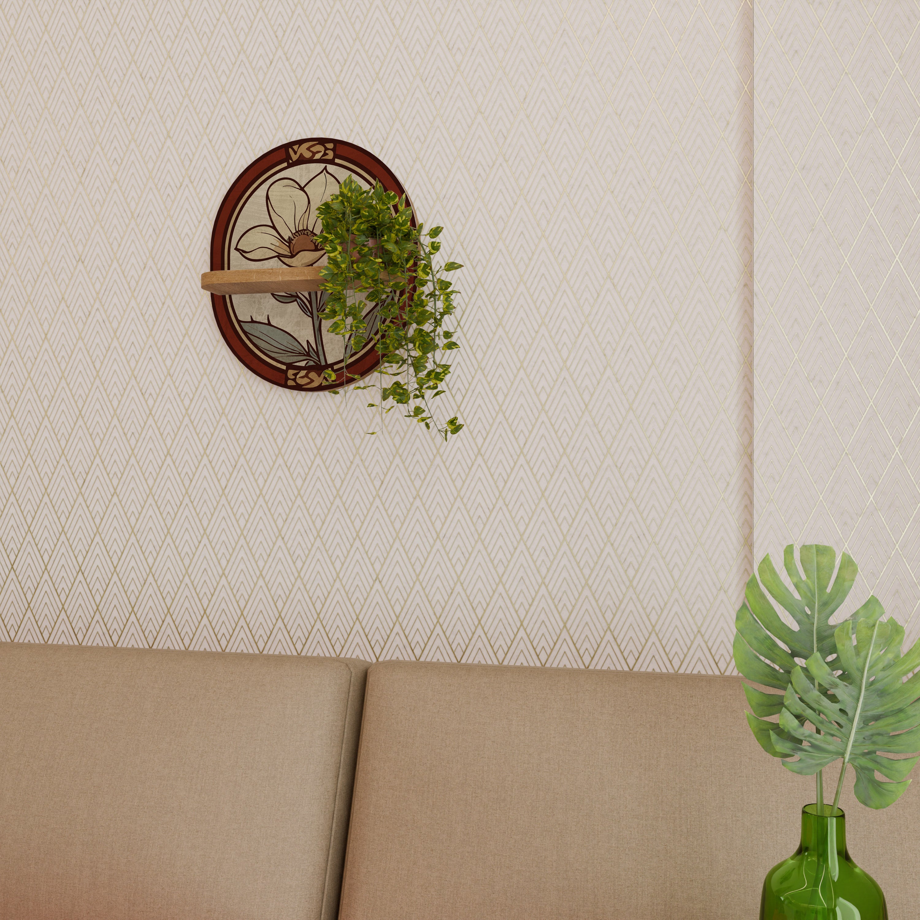 TIMELESS FLORA Półka owalna