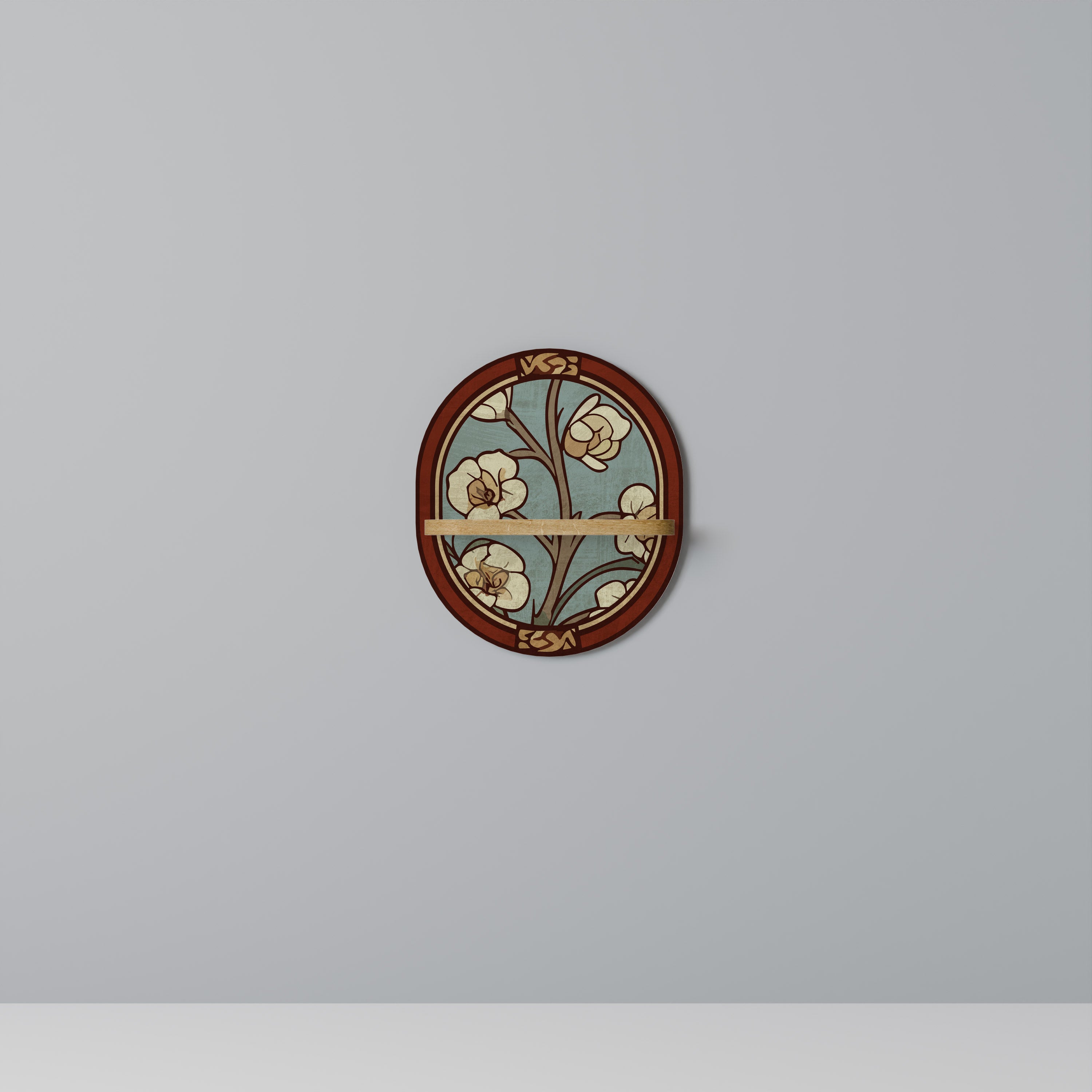 ORNATE PETALS Półka owalna