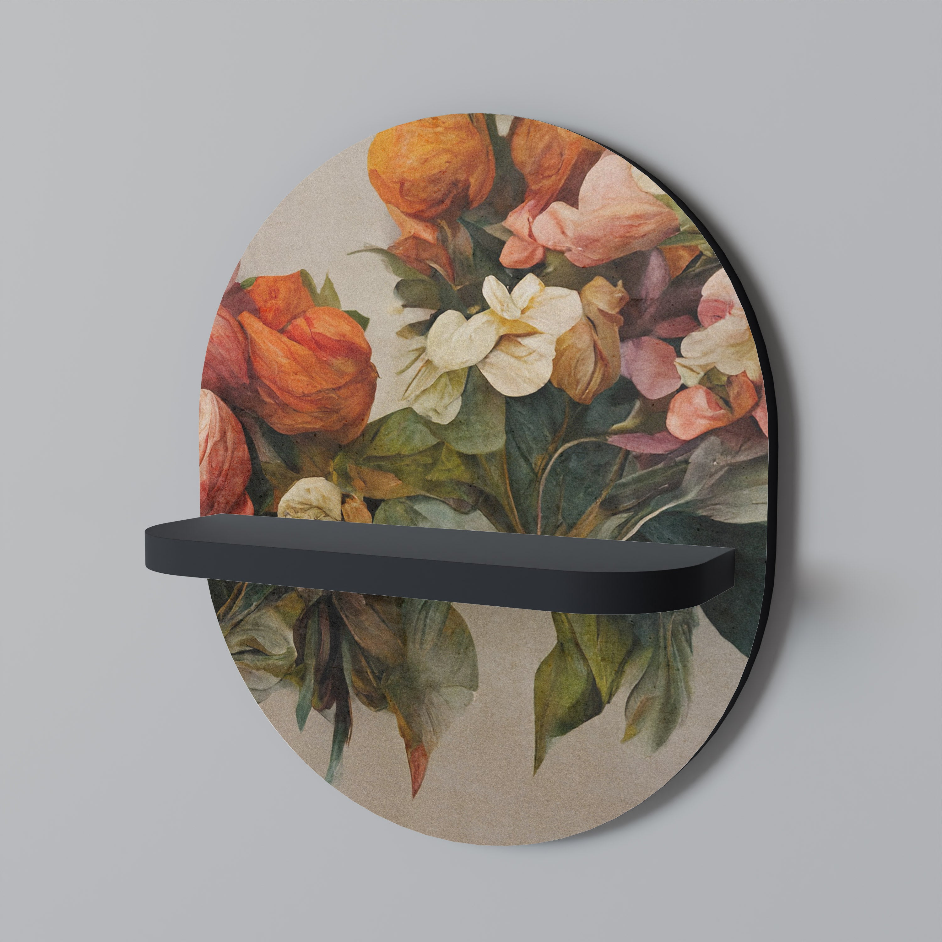 STYLISH BEAUTY Półka owalna Czarna