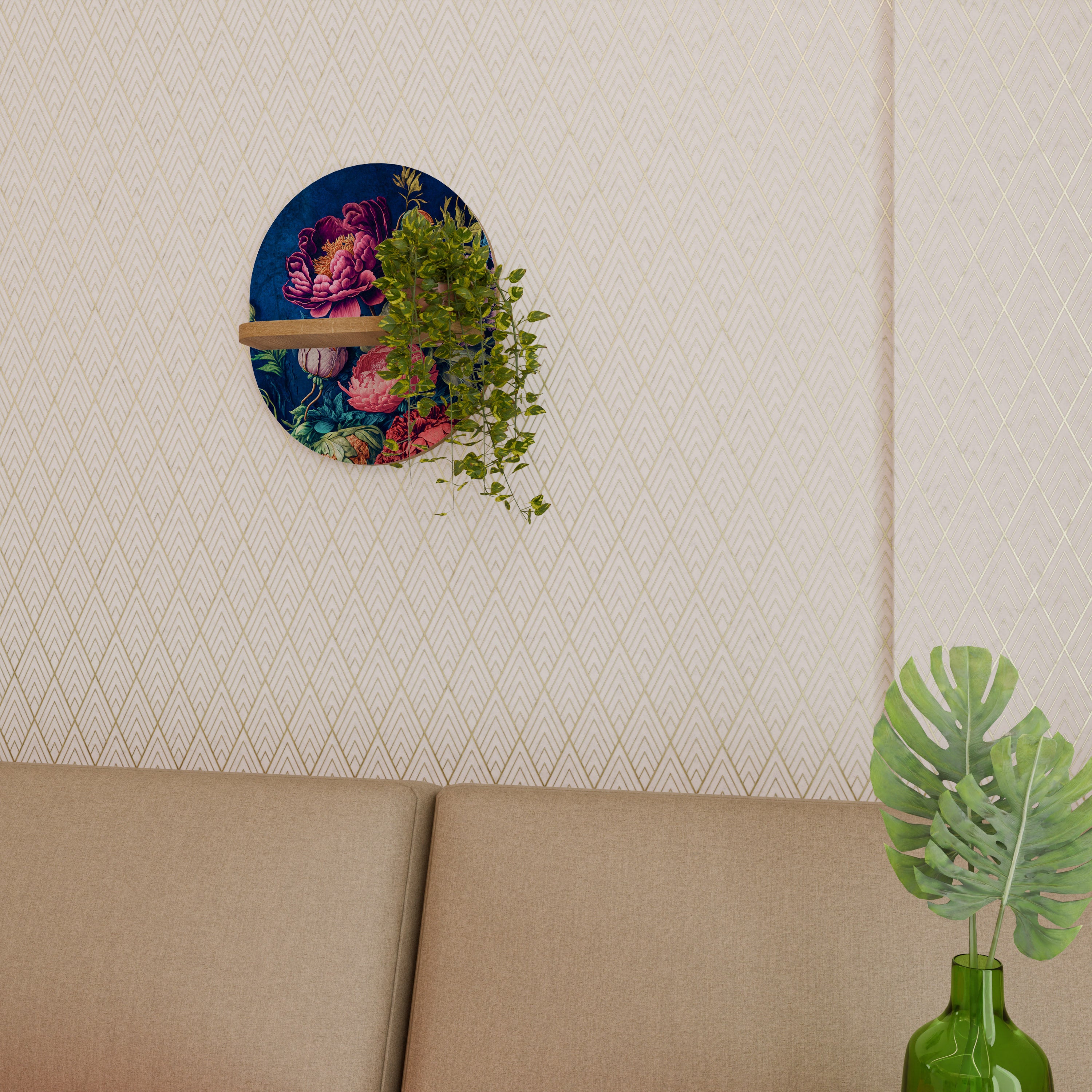 BLOOMING ELEGANCE Półka owalna