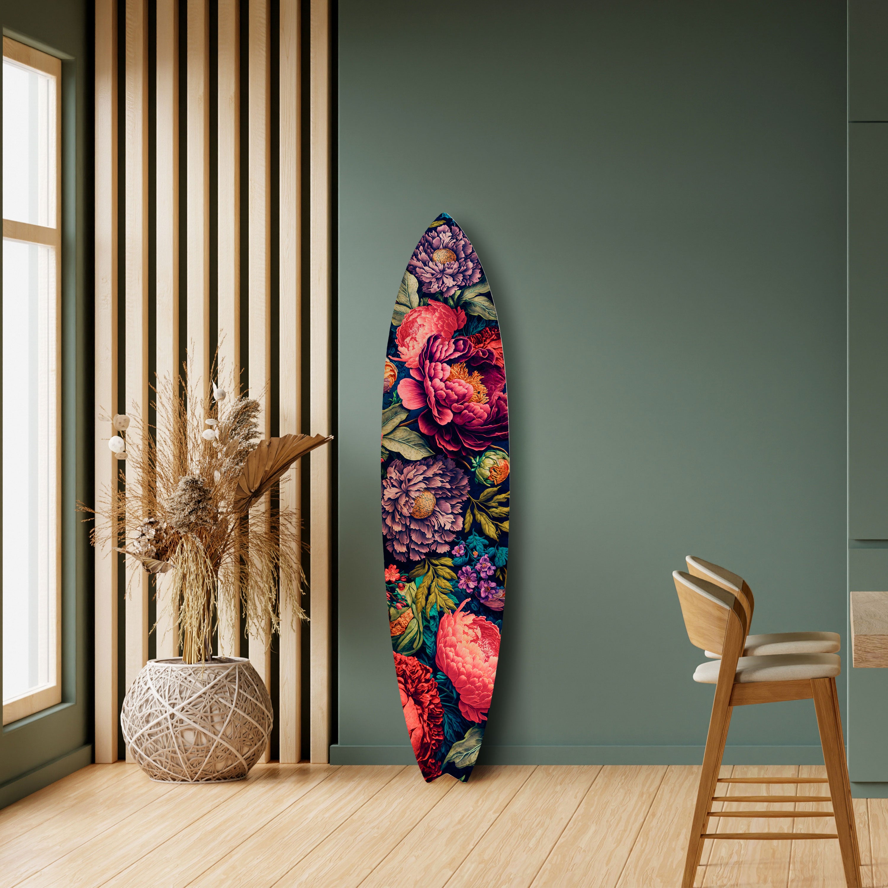 BLOOMING ELEGANCE Dekoracyjna deska surfingowa