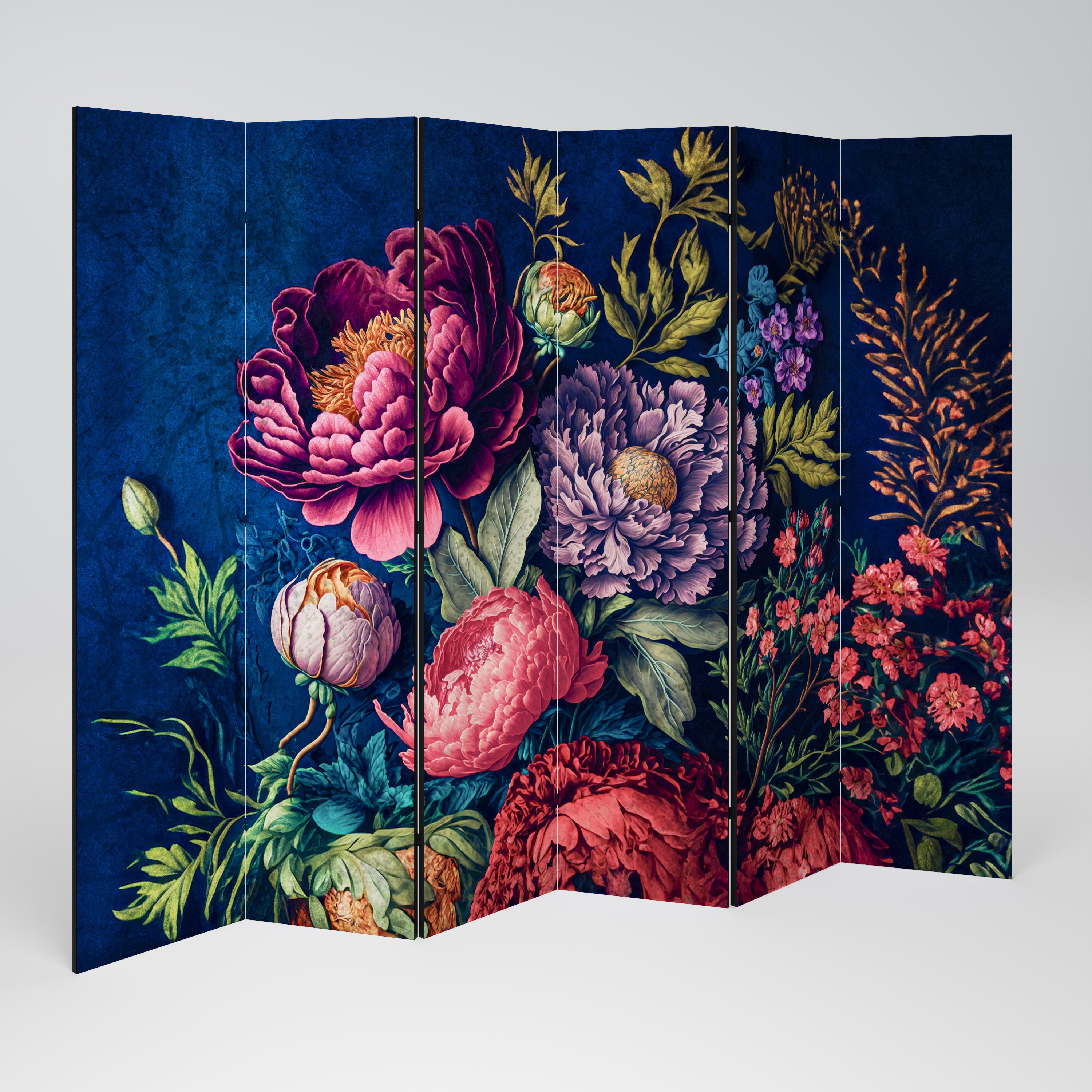 BLOOMING ELEGANCE Dekoracyjny parawan 6-skrzydłowy