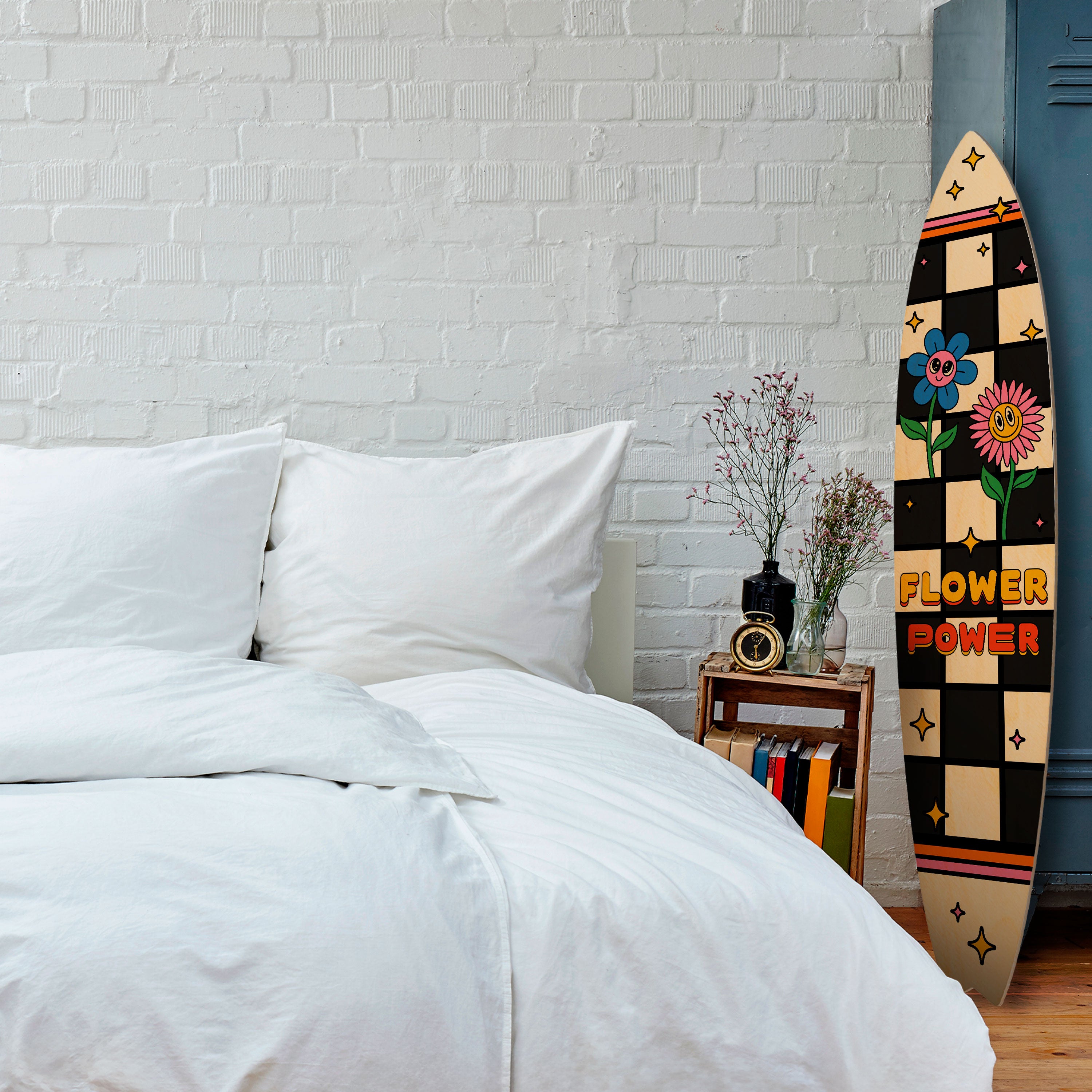 FLOWER POWER Dekoracyjna deska surfingowa