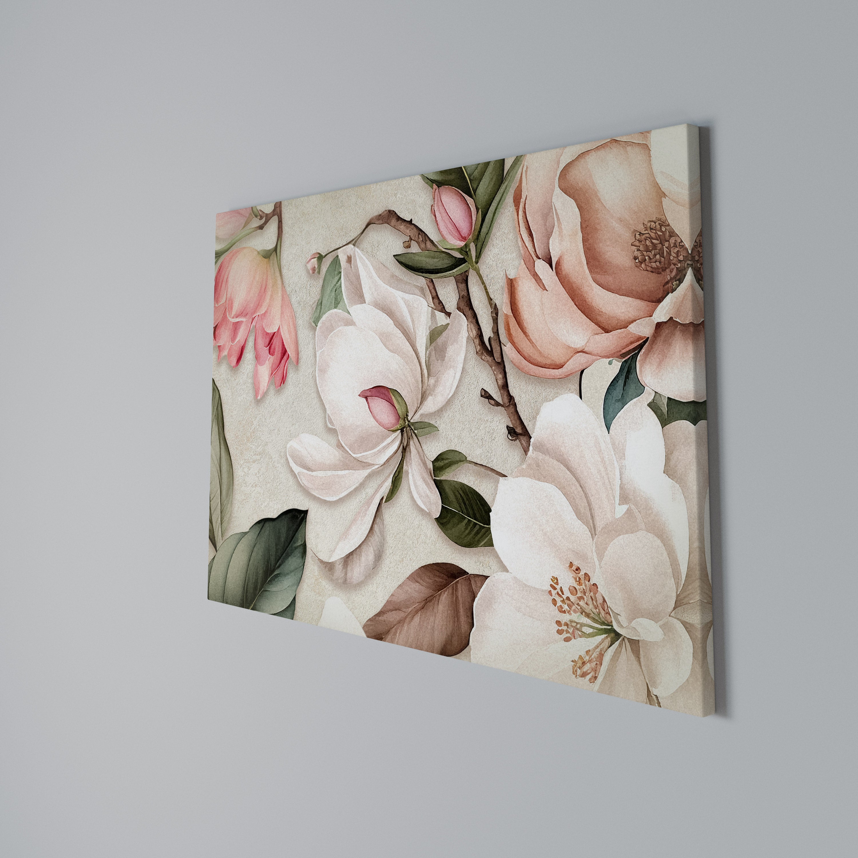 FLORAL GRACE Poziomy obraz na płótnie