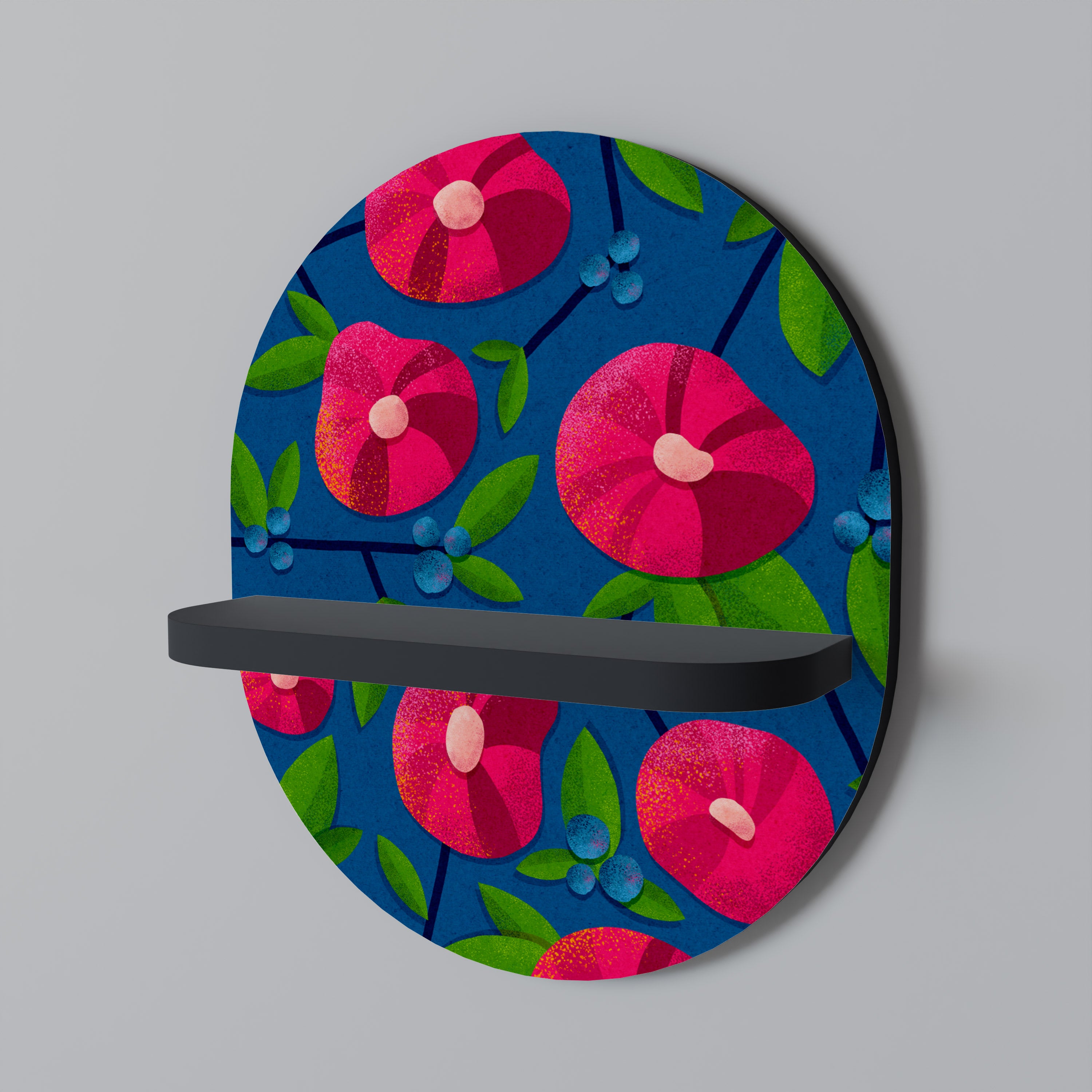 SPRING THOUGHTS Półka owalna Czarna