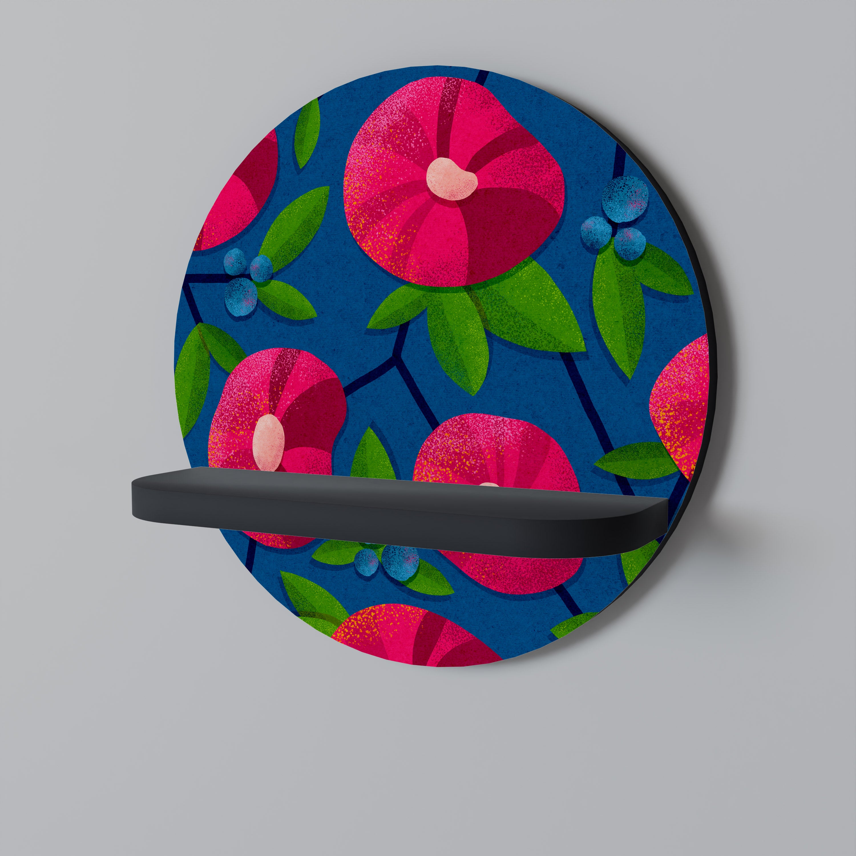 SPRING THOUGHTS Półka okrągła Czarna