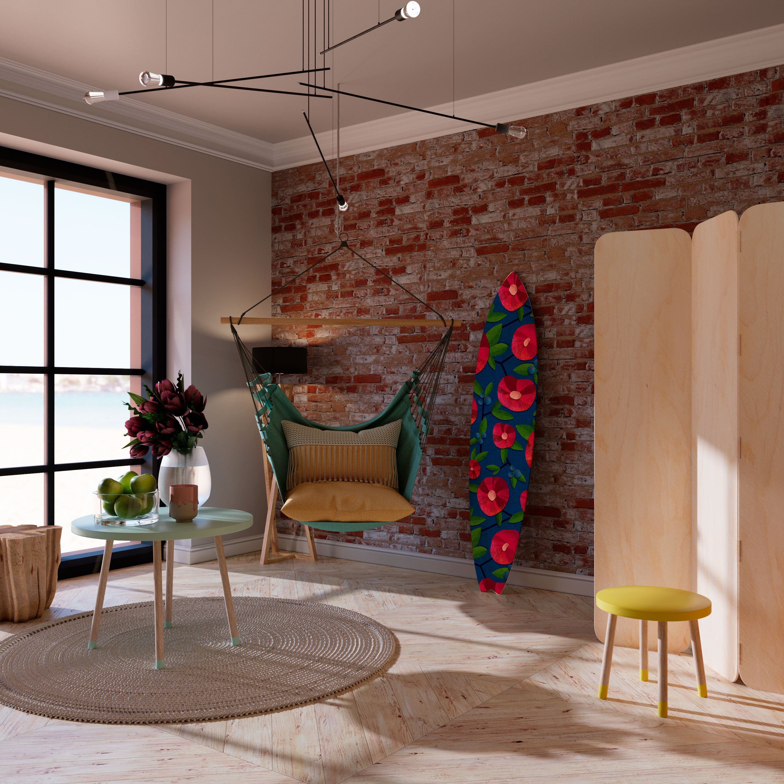 SPRING THOUGHTS Dekoracyjna deska surfingowa