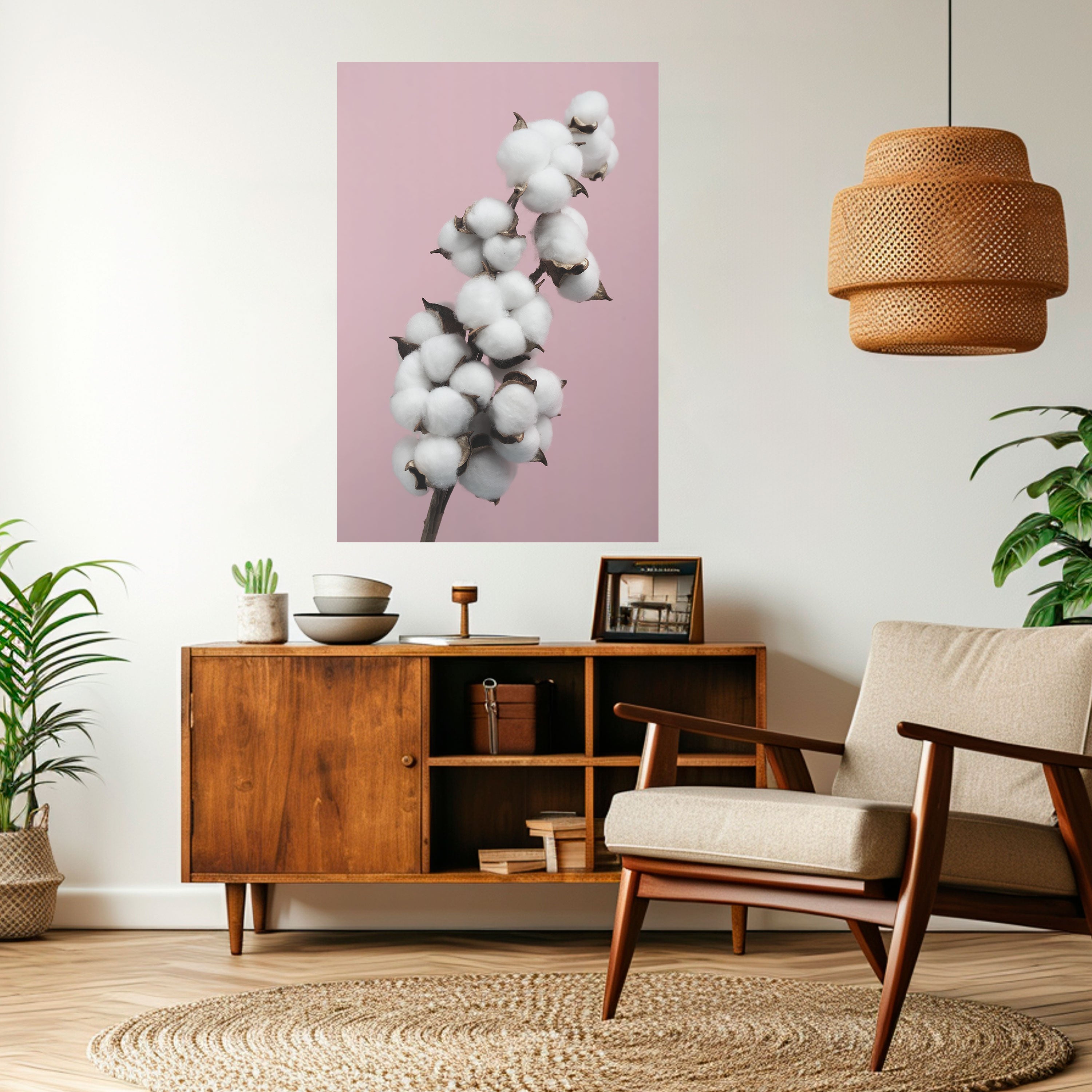 COTTON CLOUDS WHISPER Naklejka/Plakat pionowy