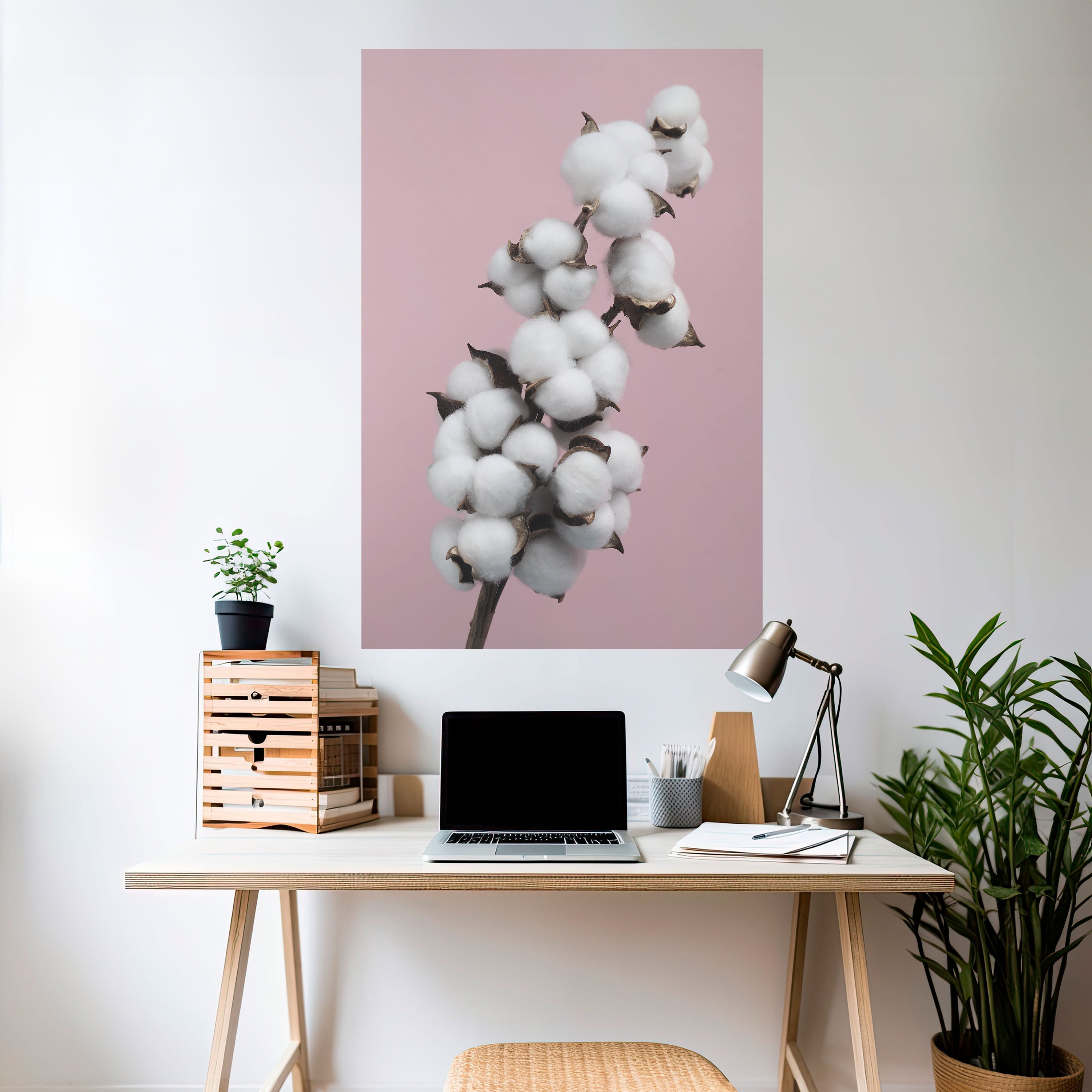 COTTON CLOUDS WHISPER Naklejka/Plakat pionowy