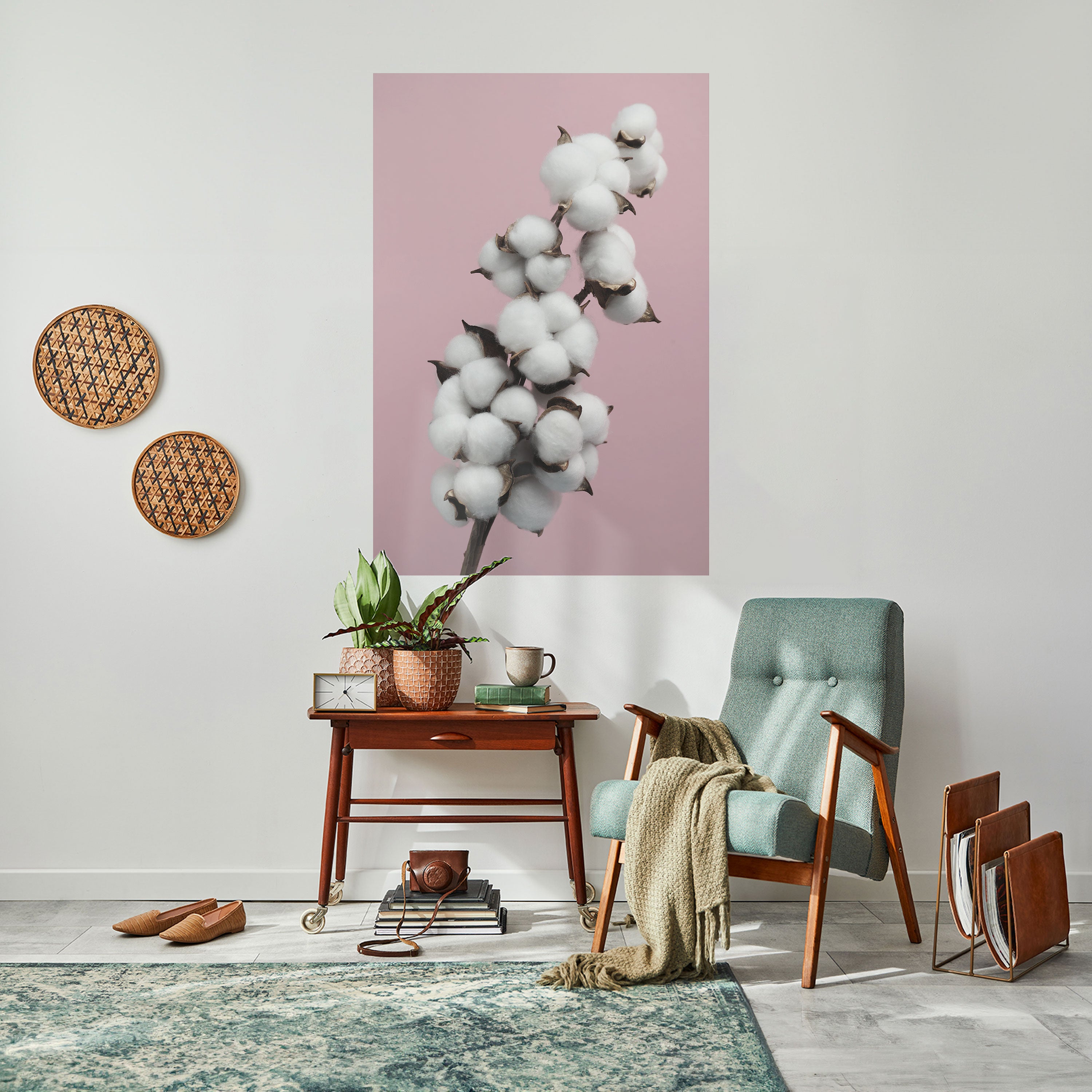 COTTON CLOUDS WHISPER Naklejka/Plakat pionowy
