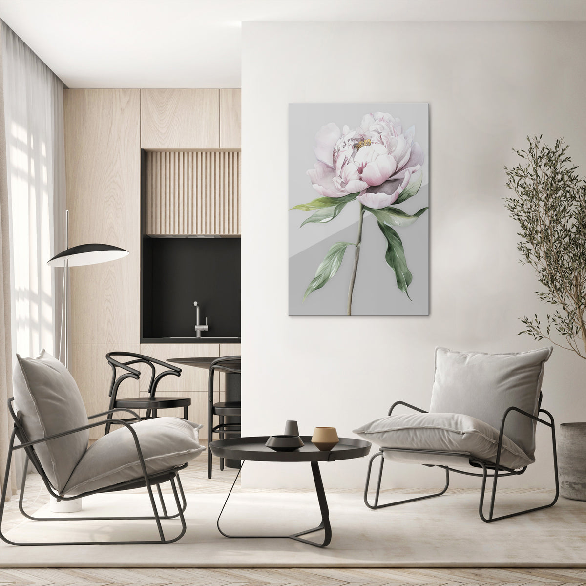 EVOCATIVE FLORAL FANTASY Pionowy obraz na płótnie