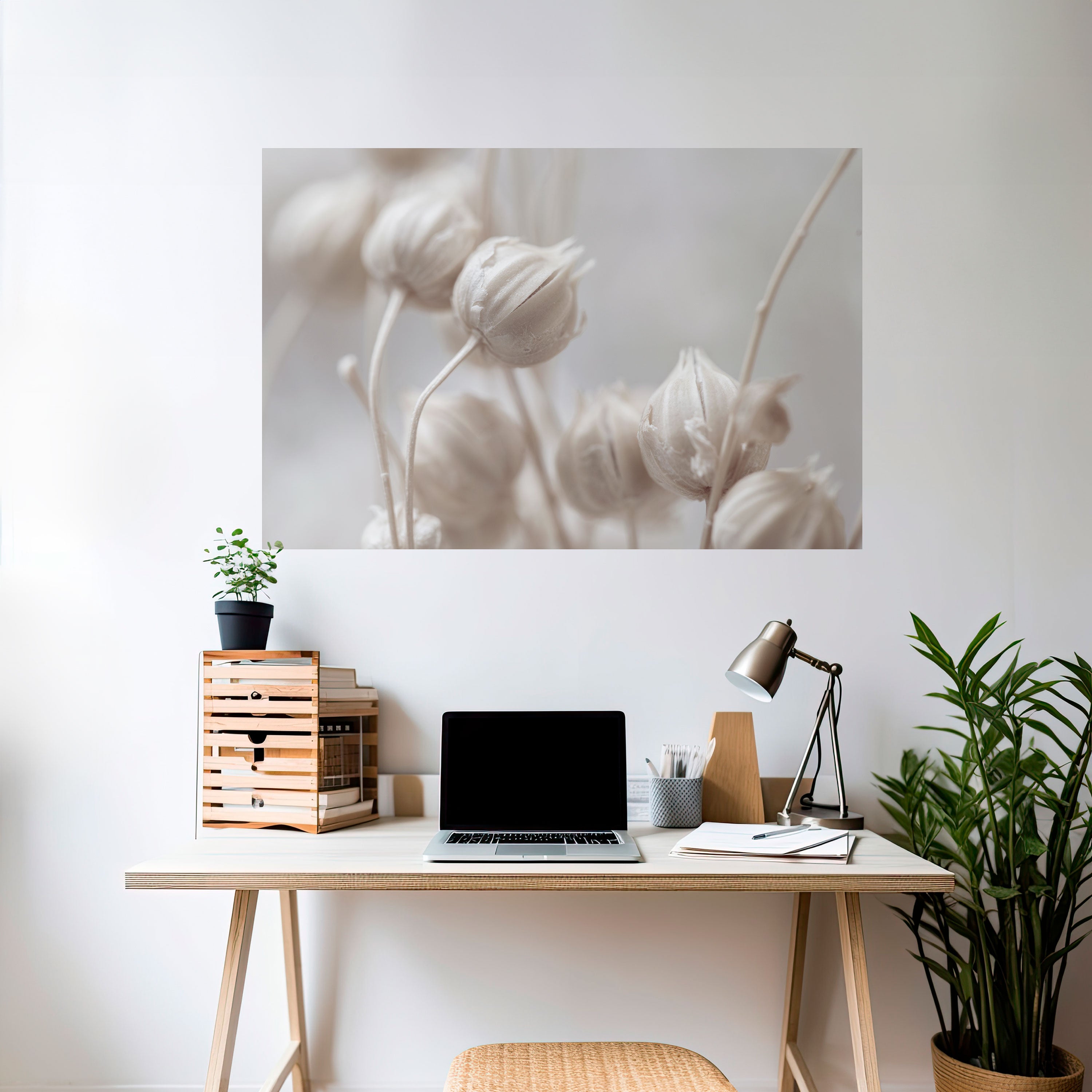 MYSTICAL BOTANICAL BLUSH Naklejka/Plakat poziomy