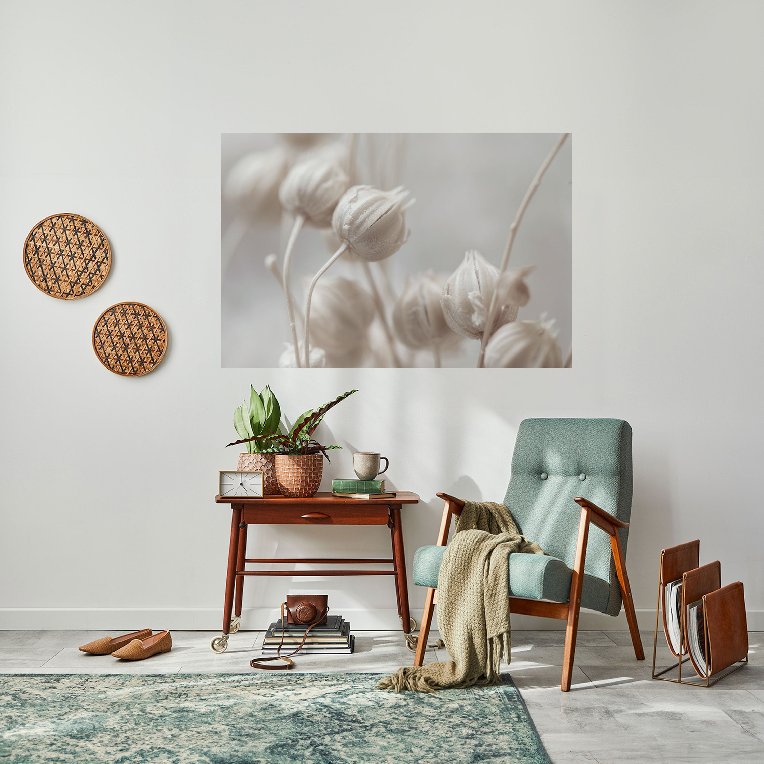 MYSTICAL BOTANICAL BLUSH Naklejka/Plakat poziomy