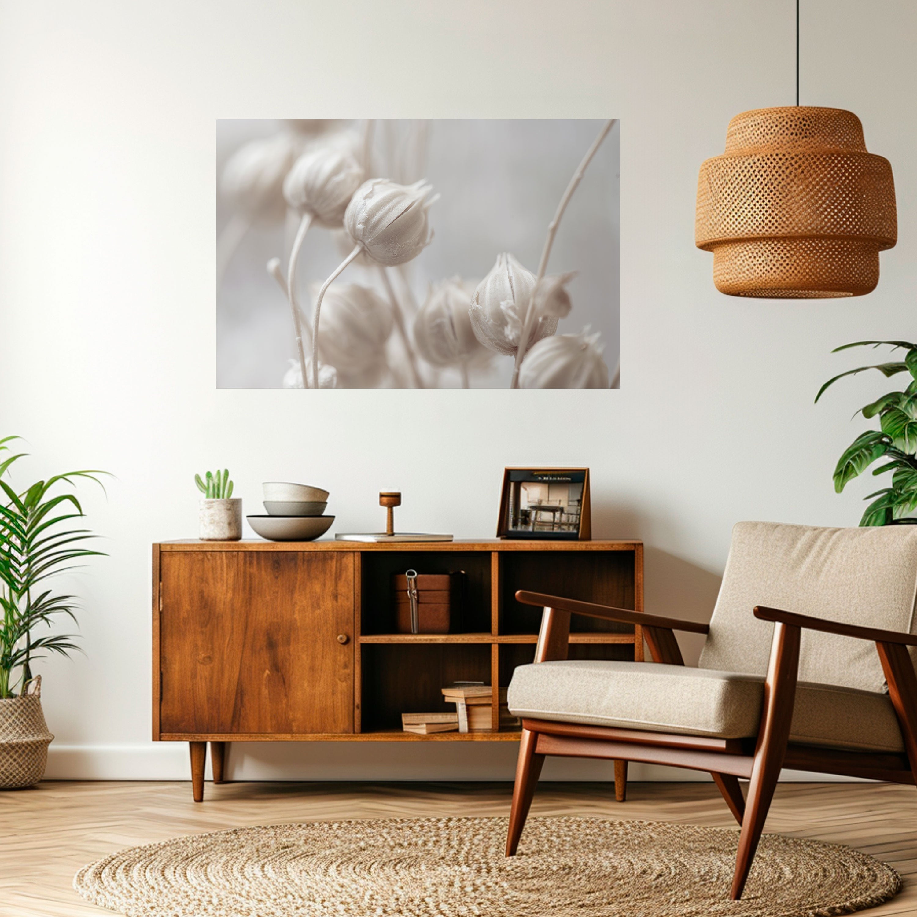 MYSTICAL BOTANICAL BLUSH Naklejka/Plakat poziomy