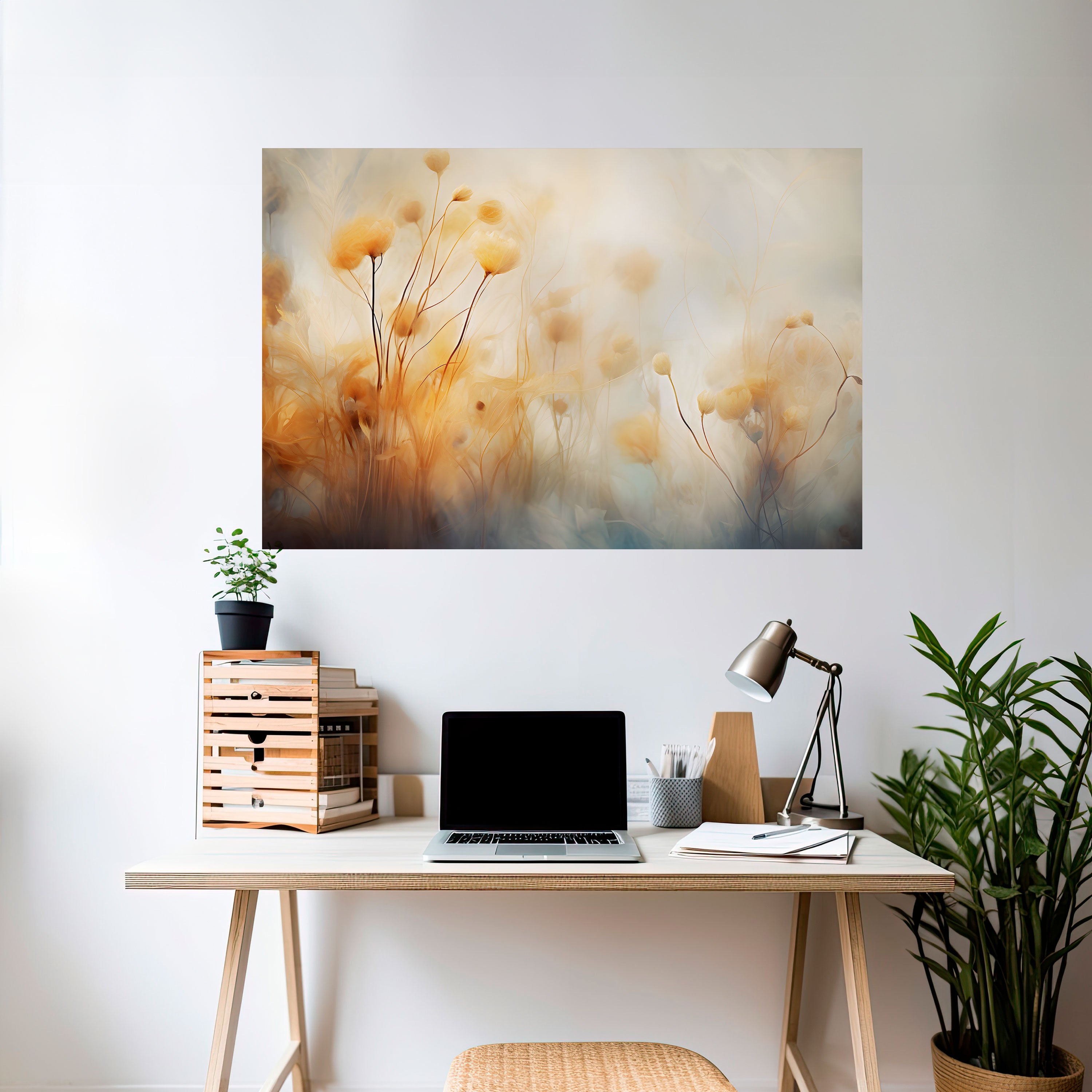 GOLDEN HUE EMBRACE Naklejka/Plakat poziomy