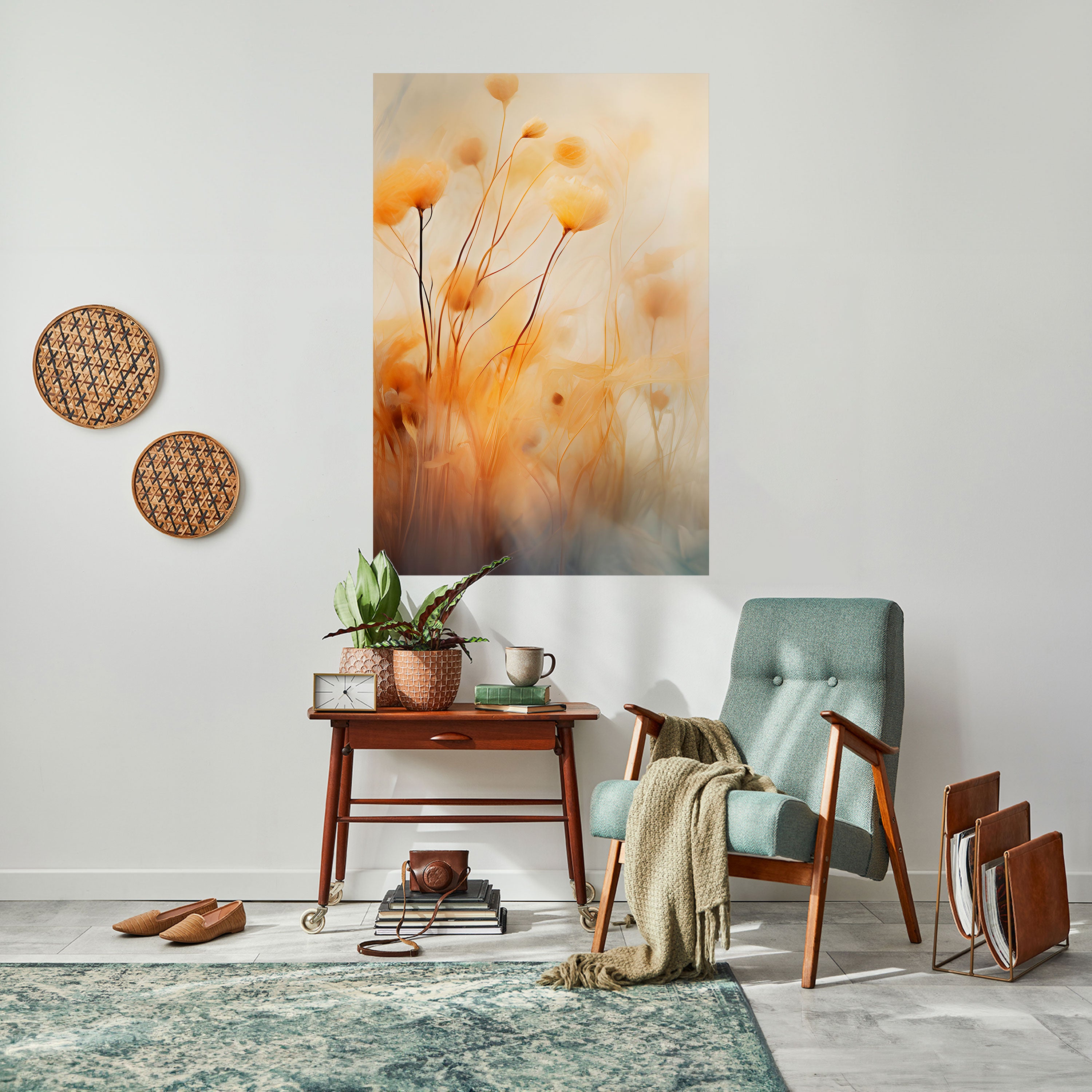 GOLDEN HUE EMBRACE Naklejka/Plakat pionowy