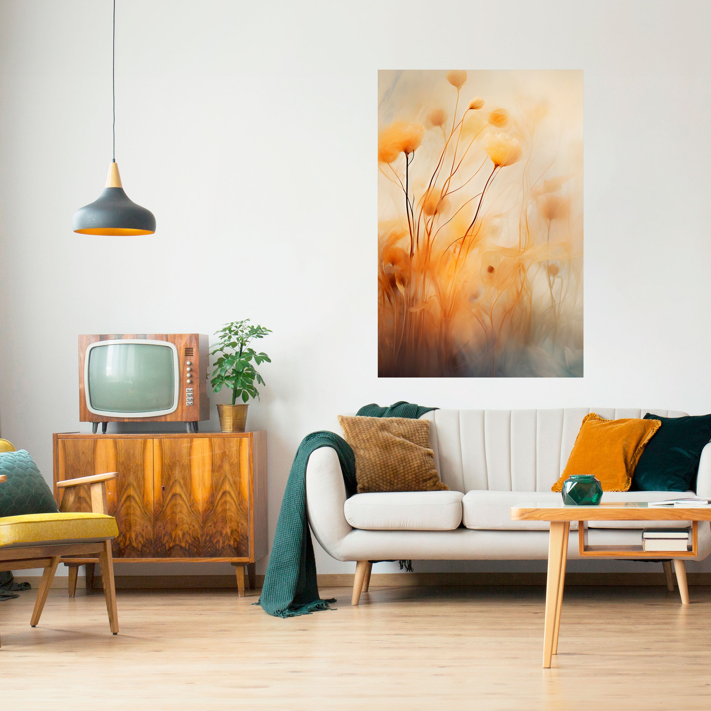 GOLDEN HUE EMBRACE Naklejka/Plakat pionowy