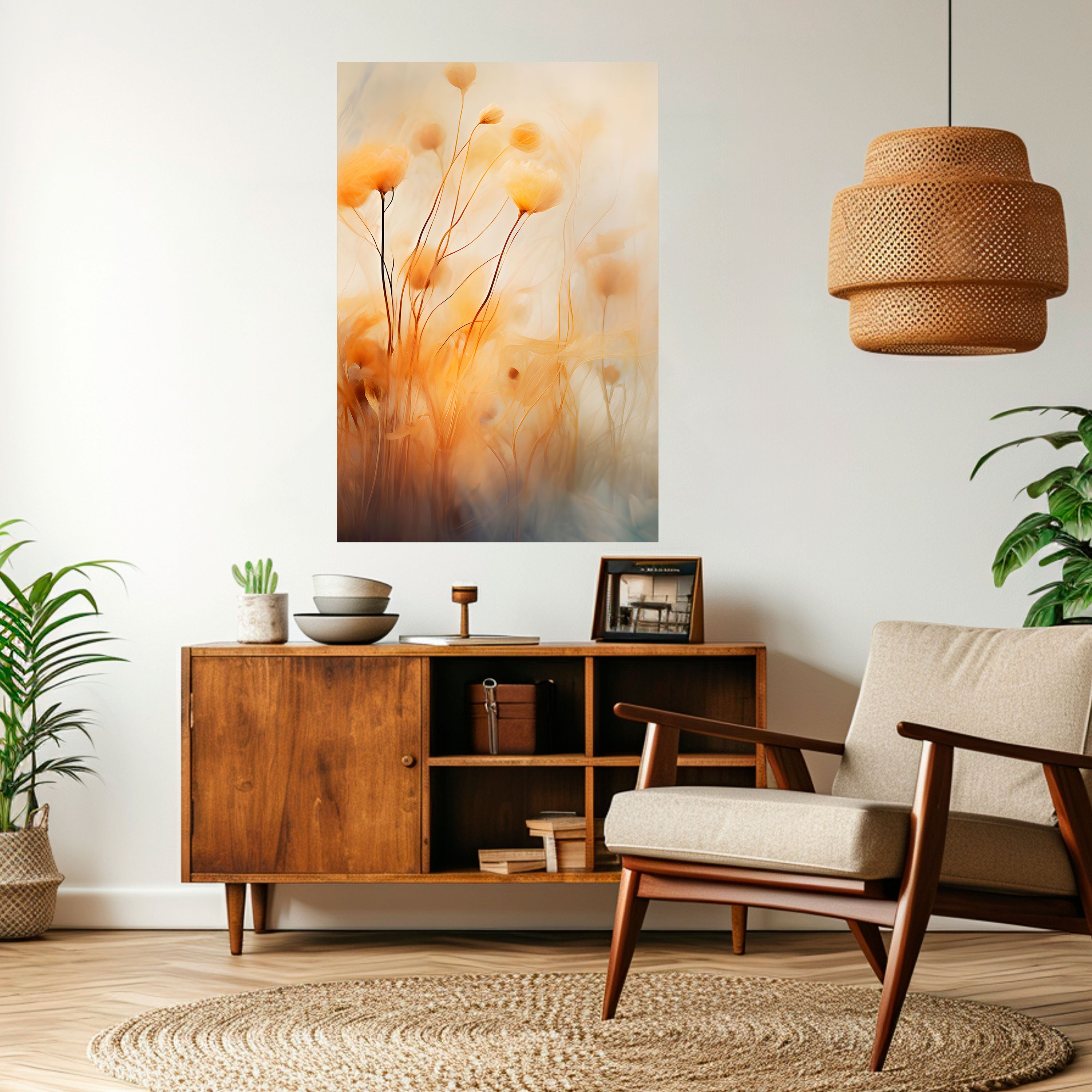 GOLDEN HUE EMBRACE Naklejka/Plakat pionowy