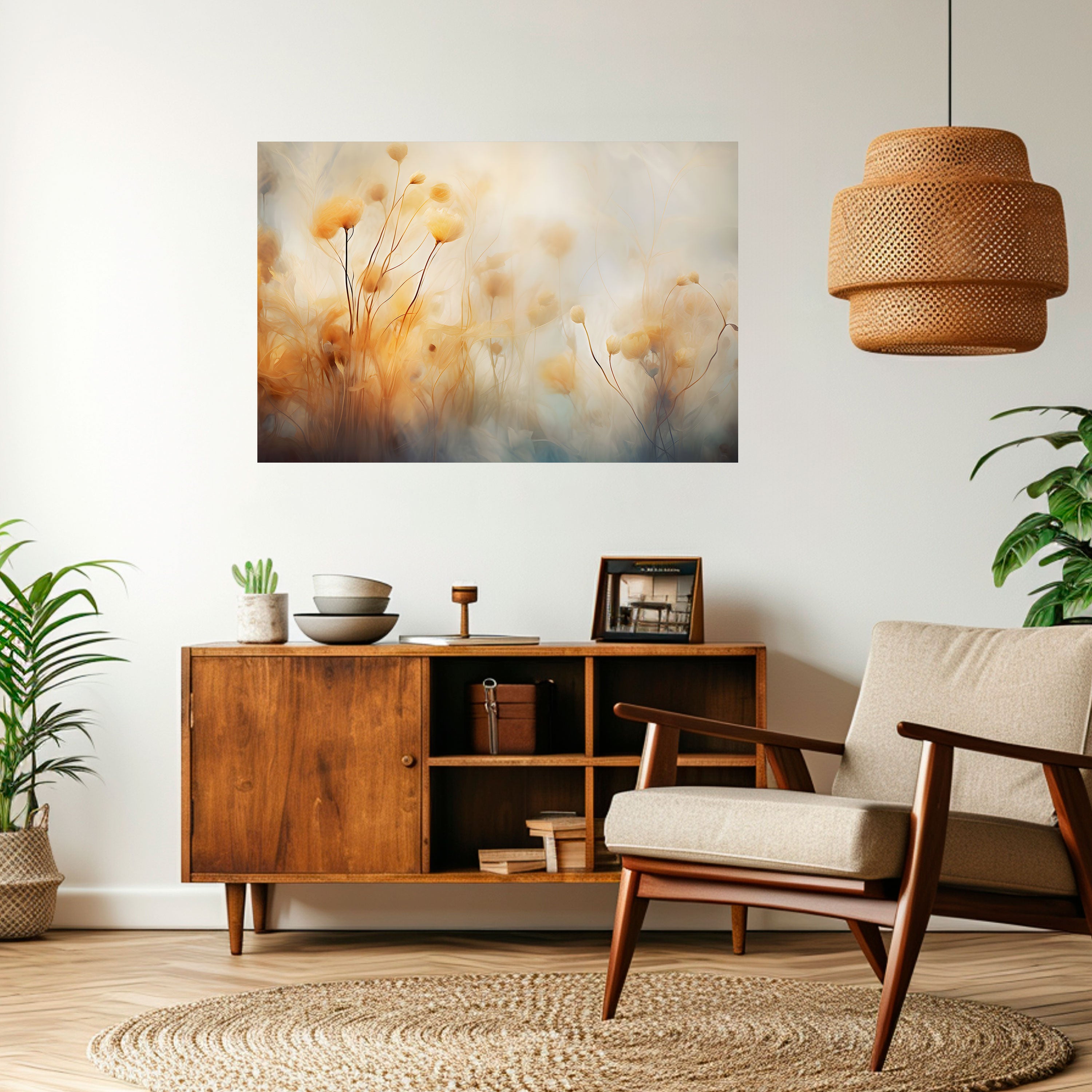 GOLDEN HUE EMBRACE Naklejka/Plakat poziomy