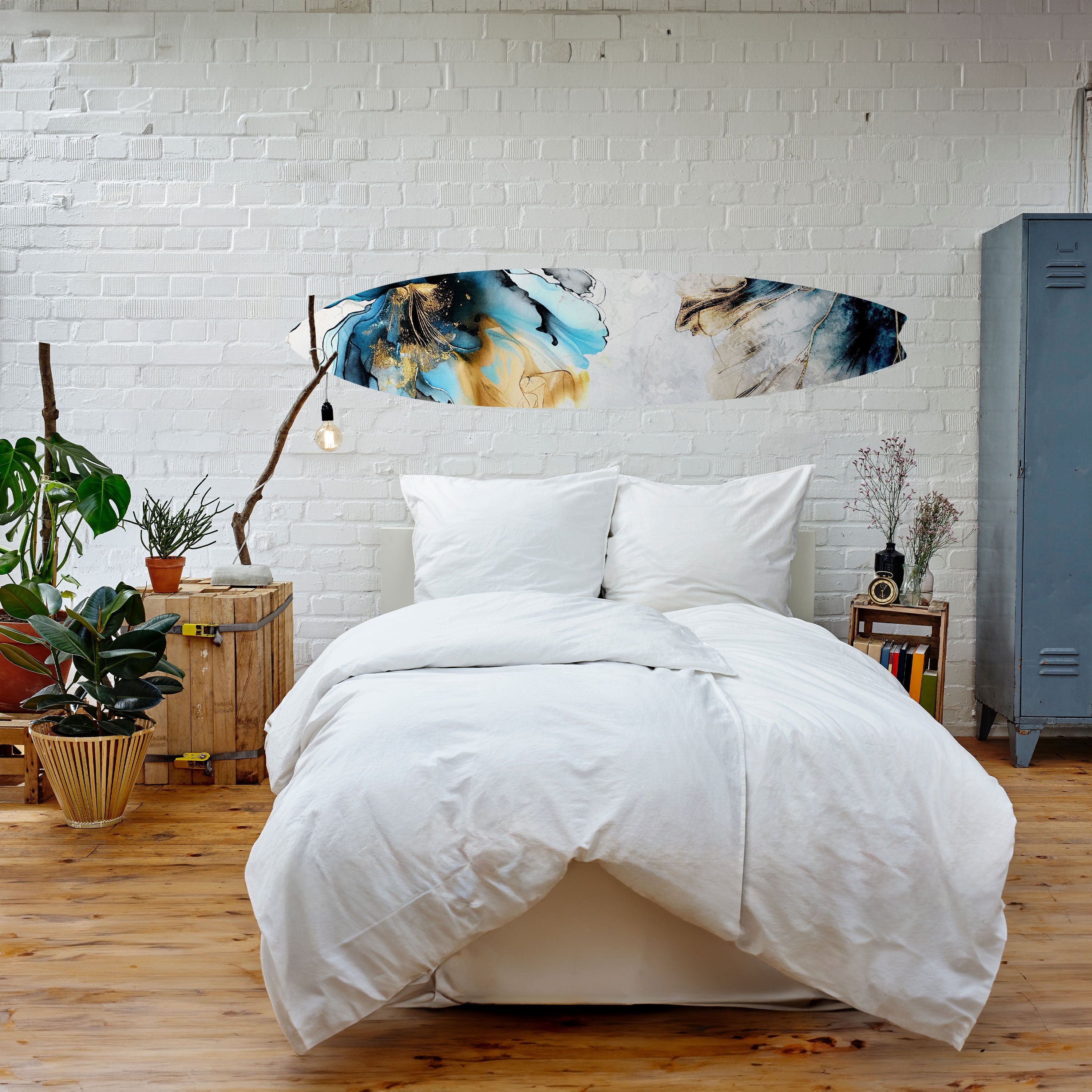 COBALT BLOSSOMS Naklejka - deska surfingowa