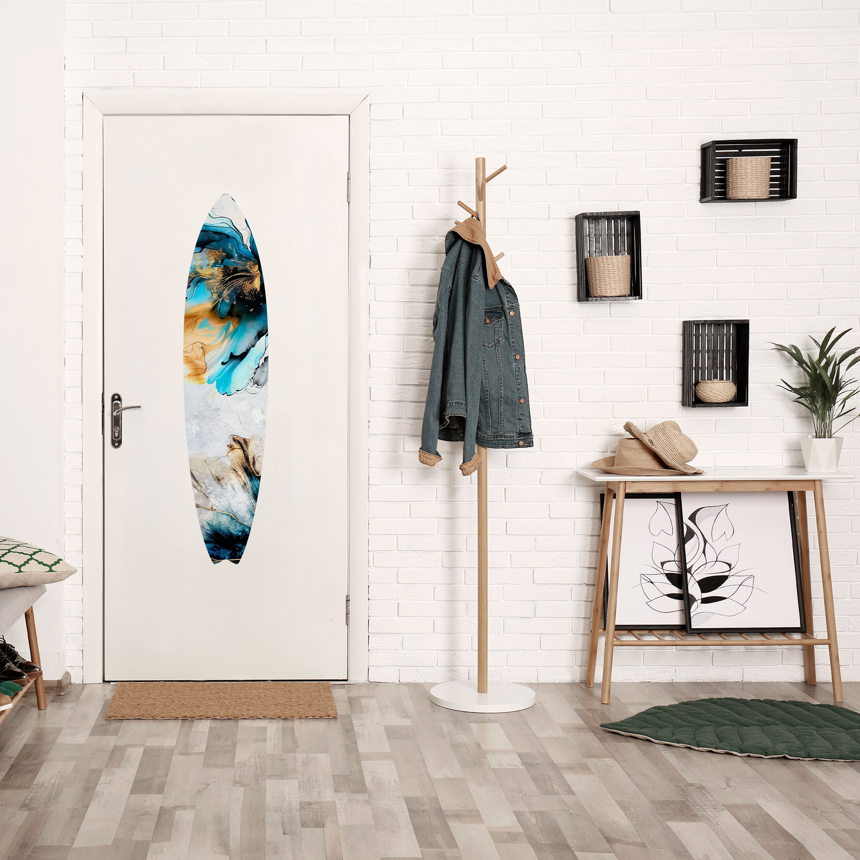 COBALT BLOSSOMS Naklejka - deska surfingowa