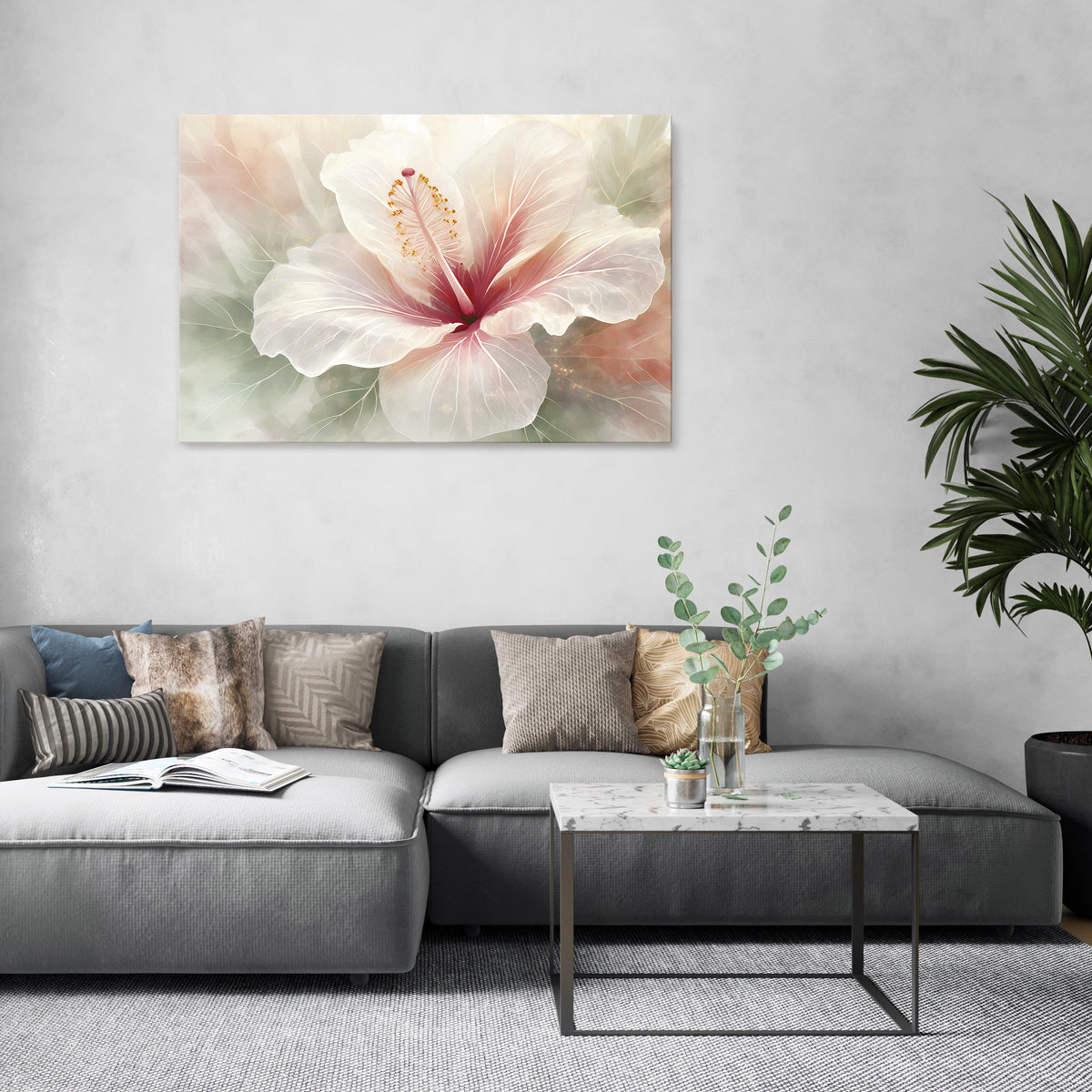 GOSSAMER FLORAL DREAM Poziomy obraz na płótnie