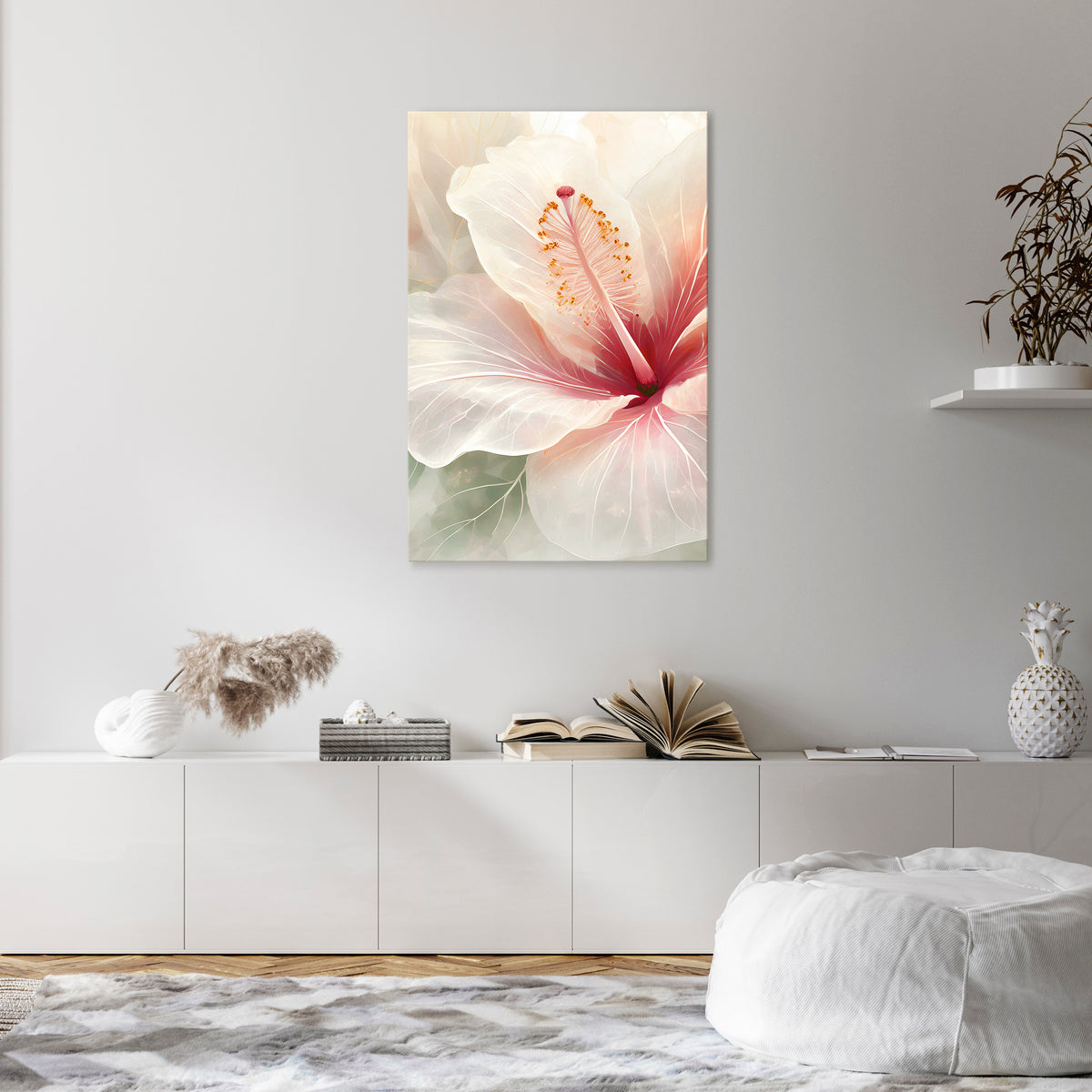 GOSSAMER FLORAL DREAM Pionowy obraz na płótnie
