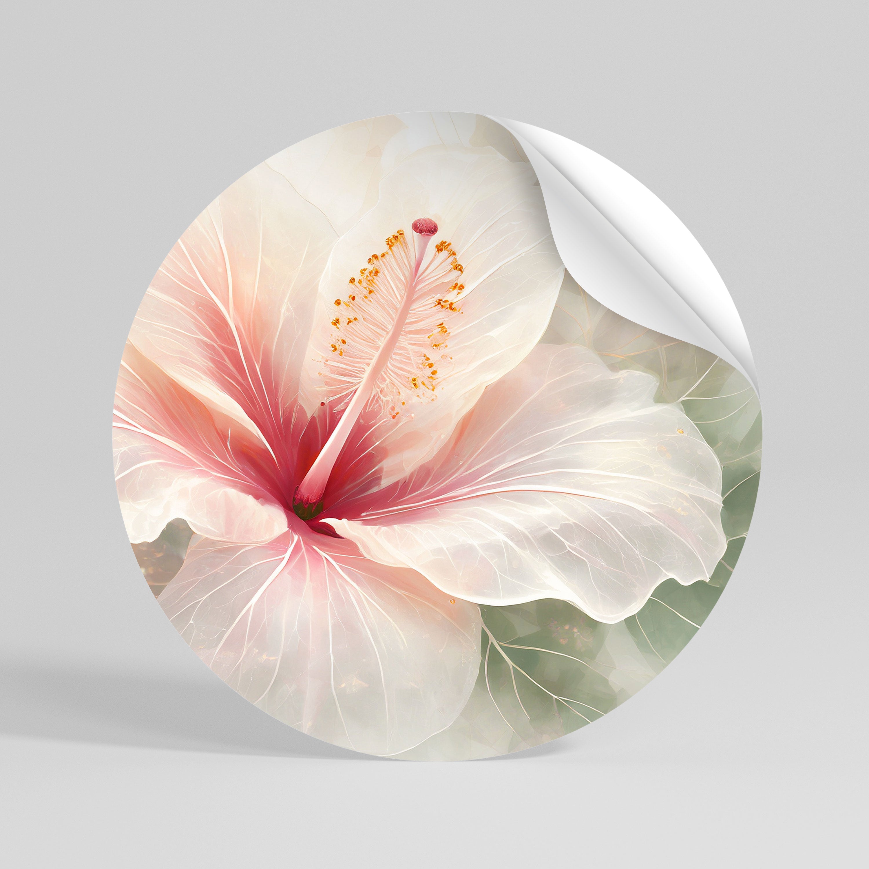 GOSSAMER FLORAL DREAM Naklejka - okrągła