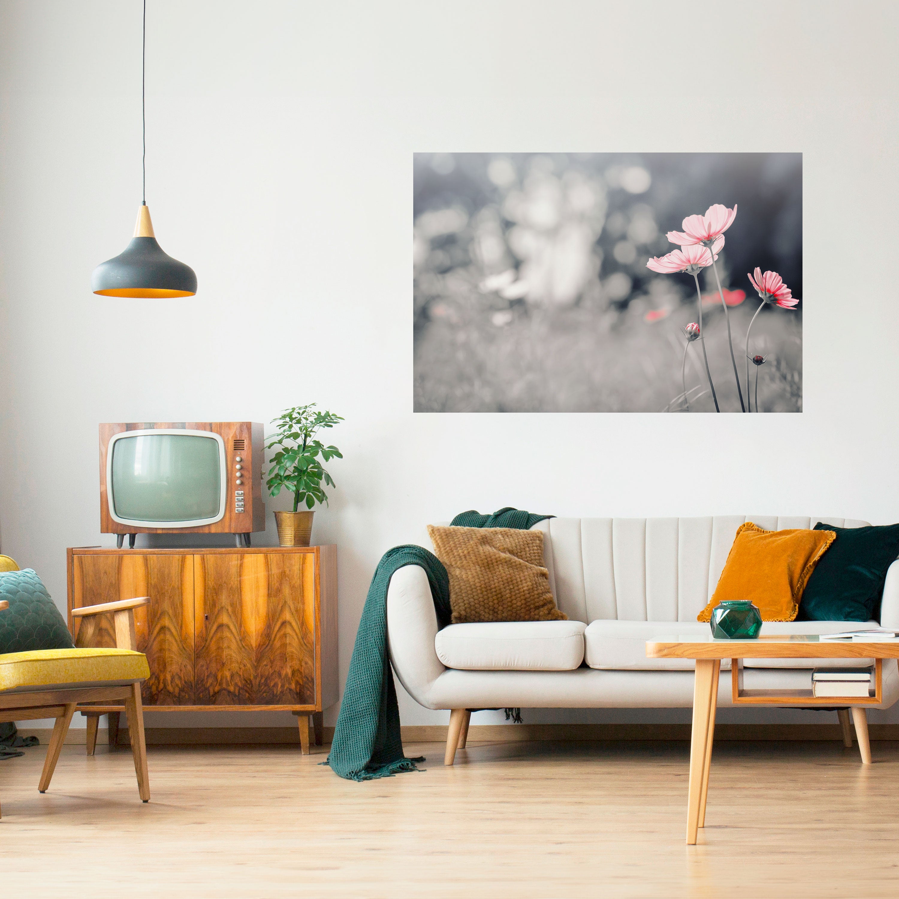 SUBTLE PETAL DANCE Naklejka/Plakat poziomy