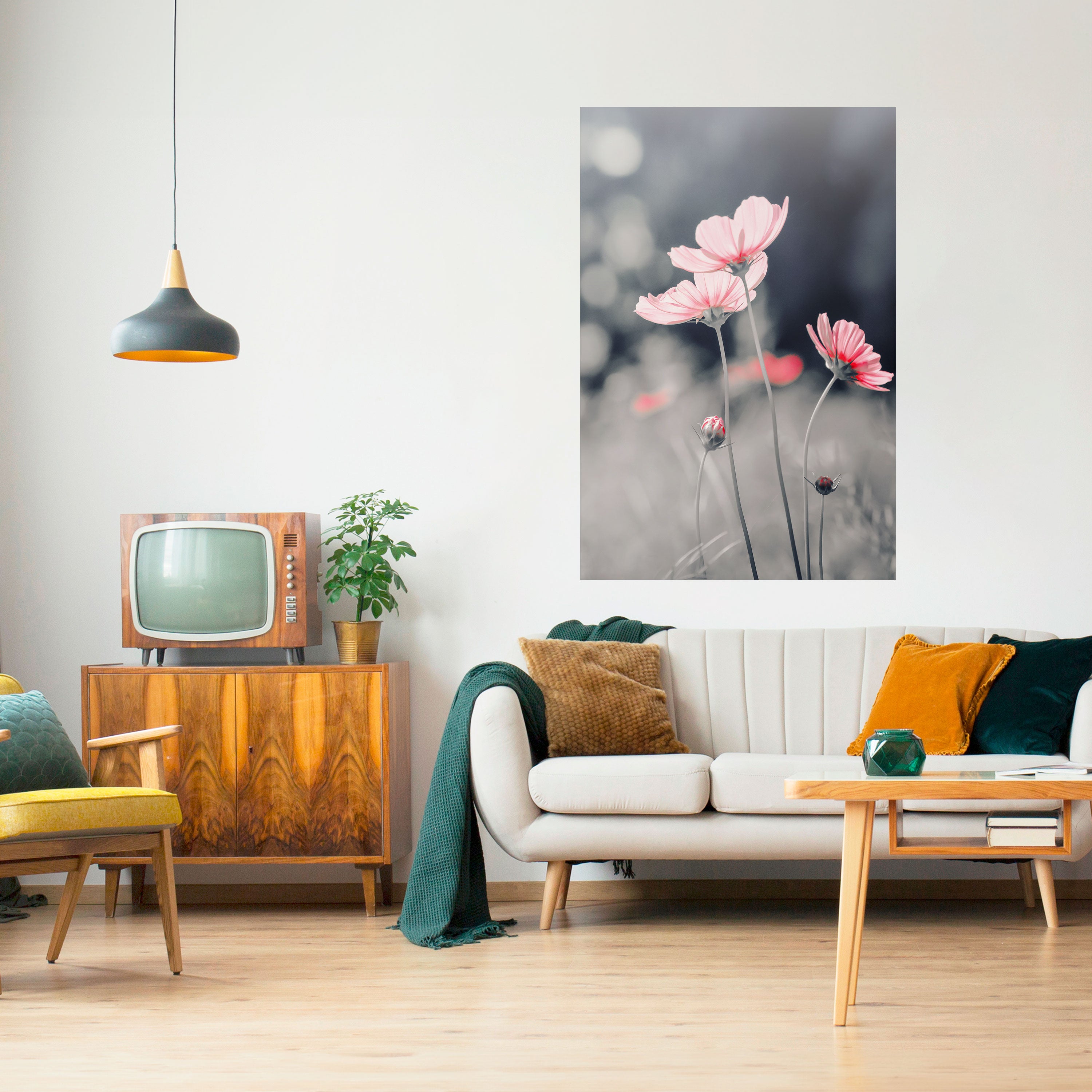 SUBTLE PETAL DANCE Naklejka/Plakat pionowy