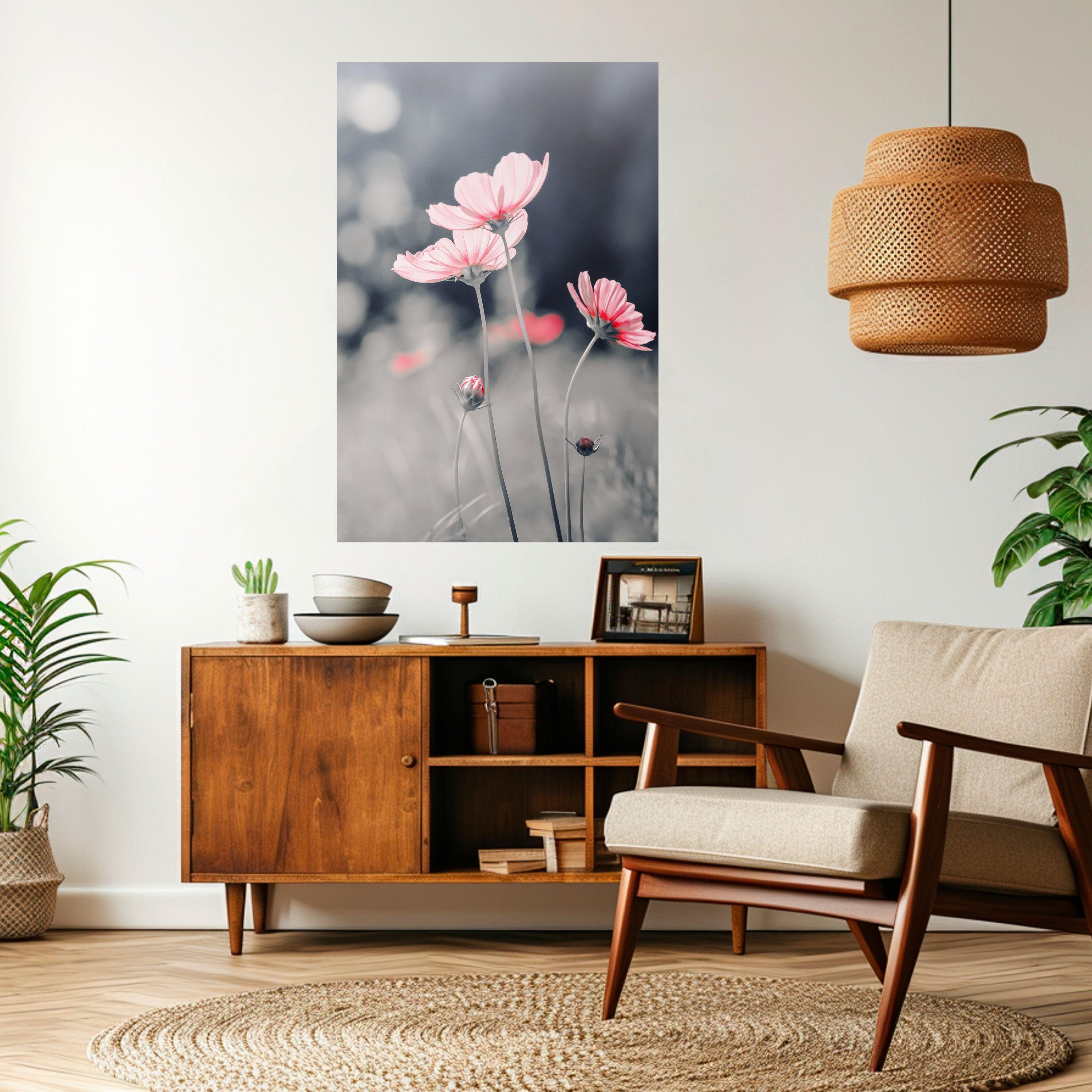SUBTLE PETAL DANCE Naklejka/Plakat pionowy