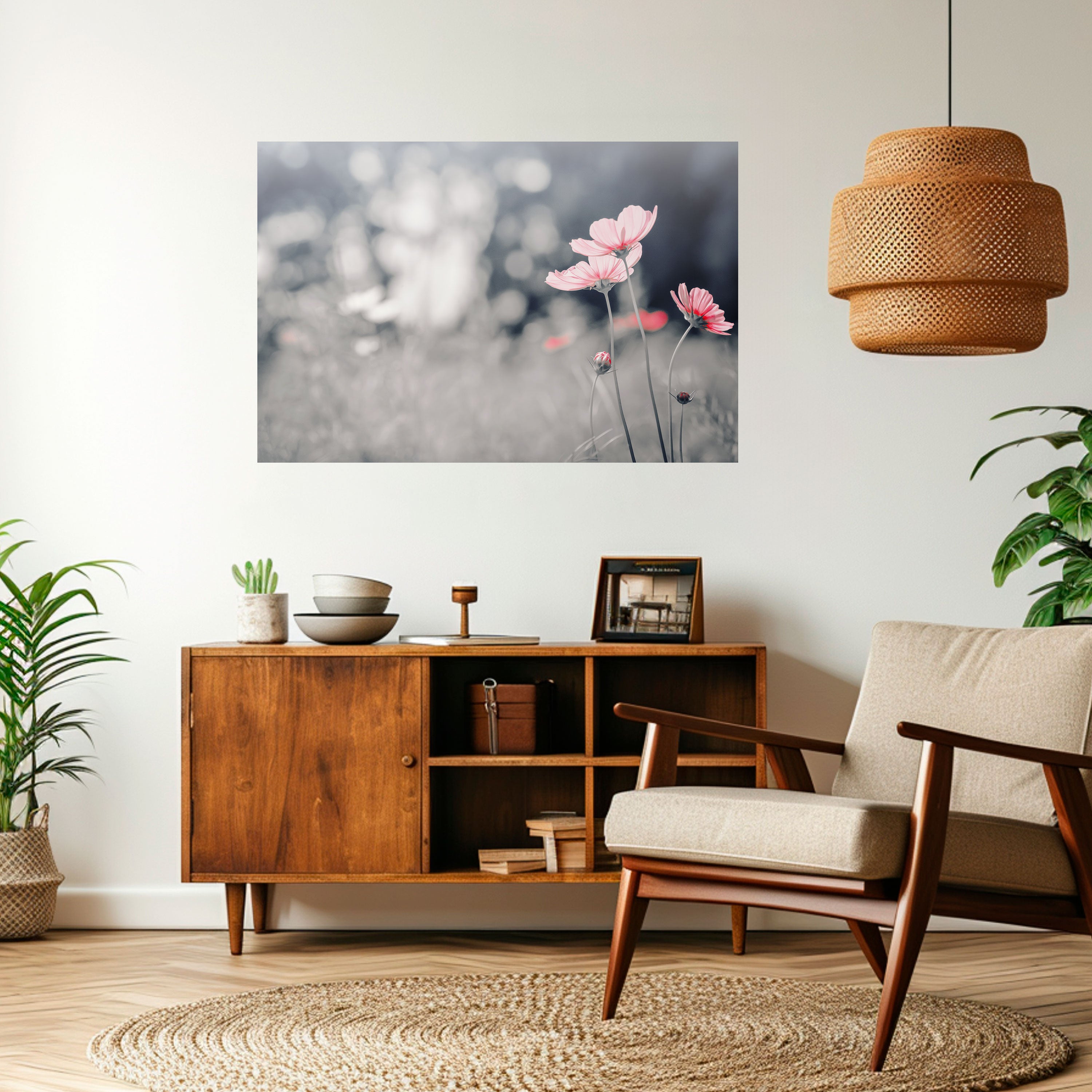 SUBTLE PETAL DANCE Naklejka/Plakat poziomy