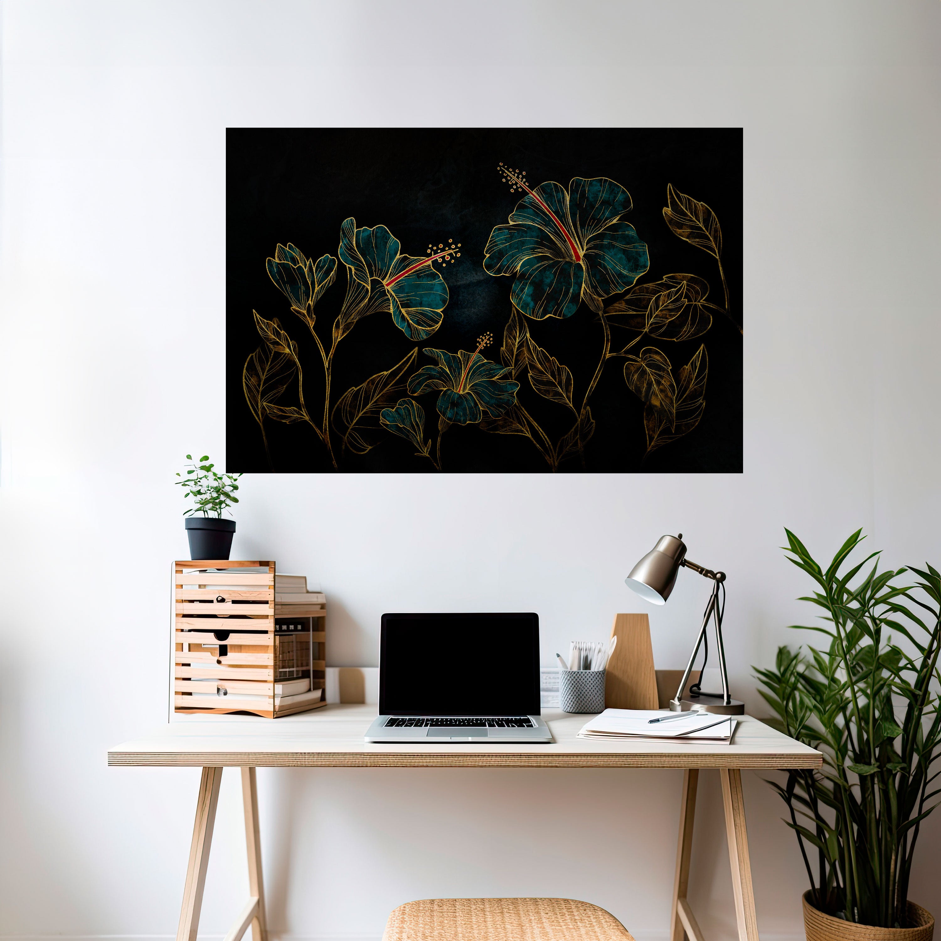 EMBERED BLOOM Naklejka/Plakat poziomy