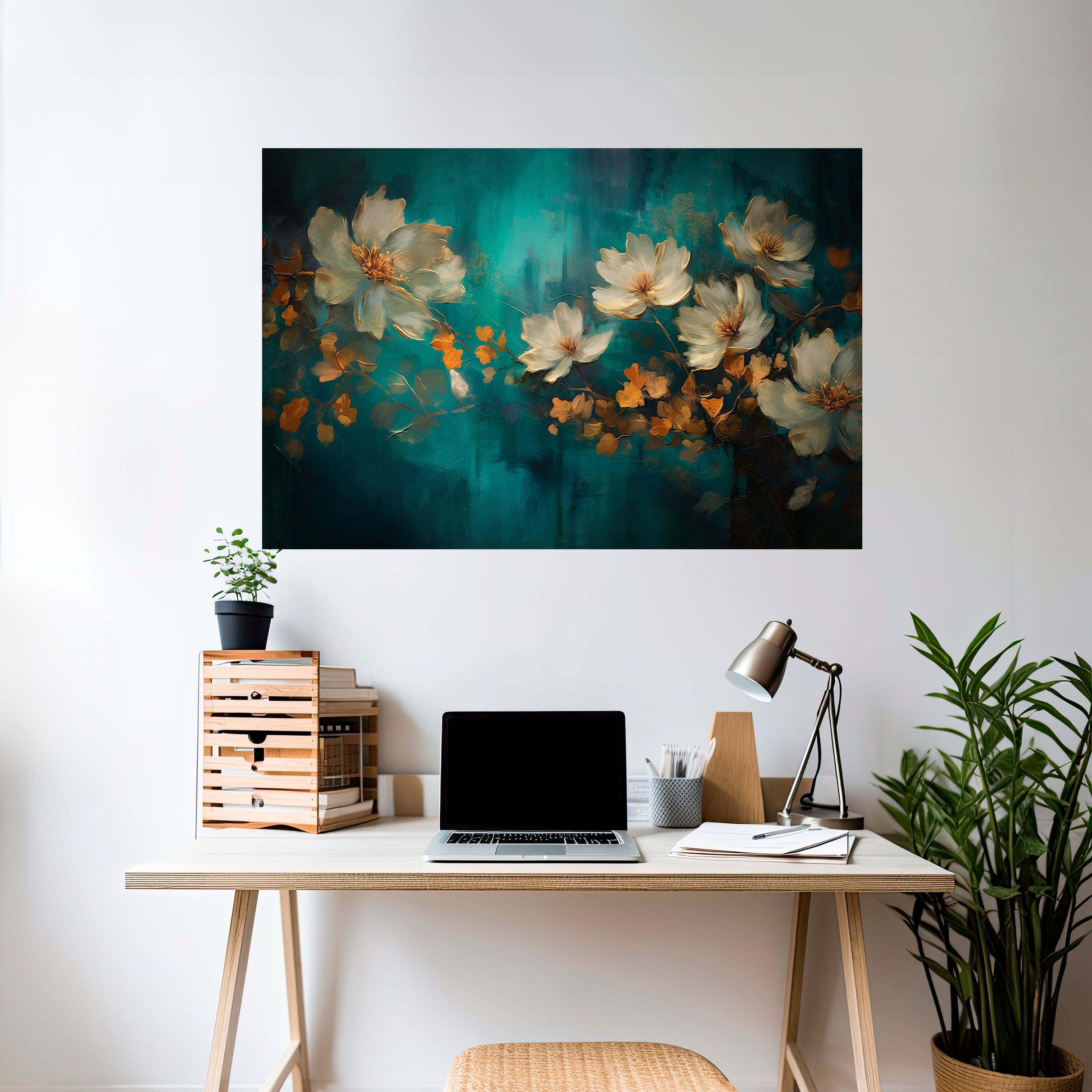 TRANQUIL GARDEN MUSE Naklejka/Plakat poziomy