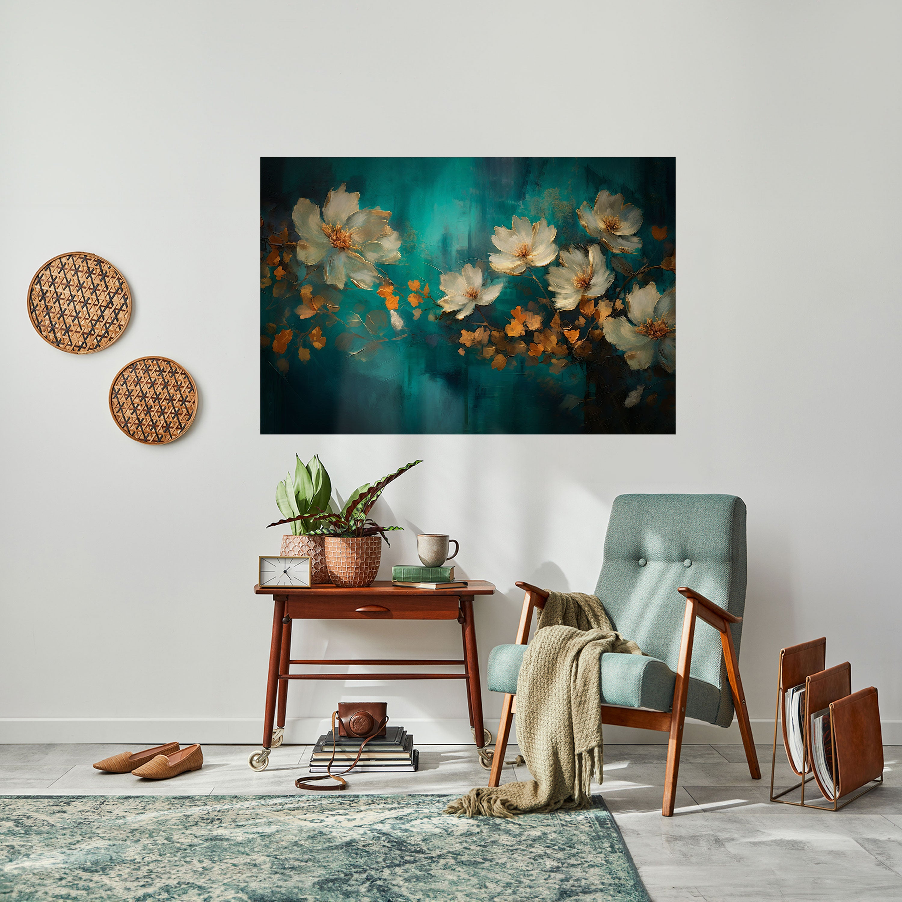 TRANQUIL GARDEN MUSE Naklejka/Plakat poziomy