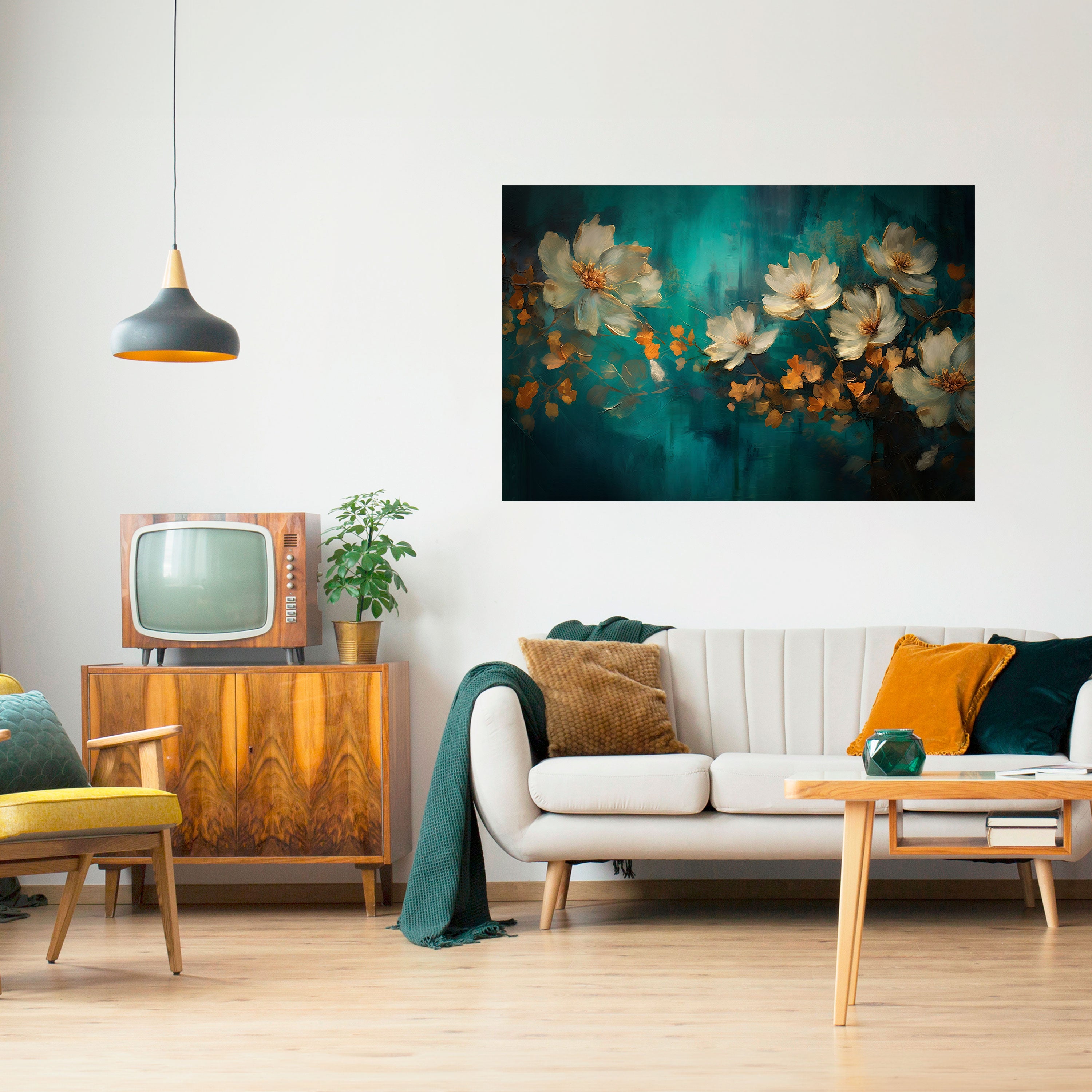 TRANQUIL GARDEN MUSE Naklejka/Plakat poziomy