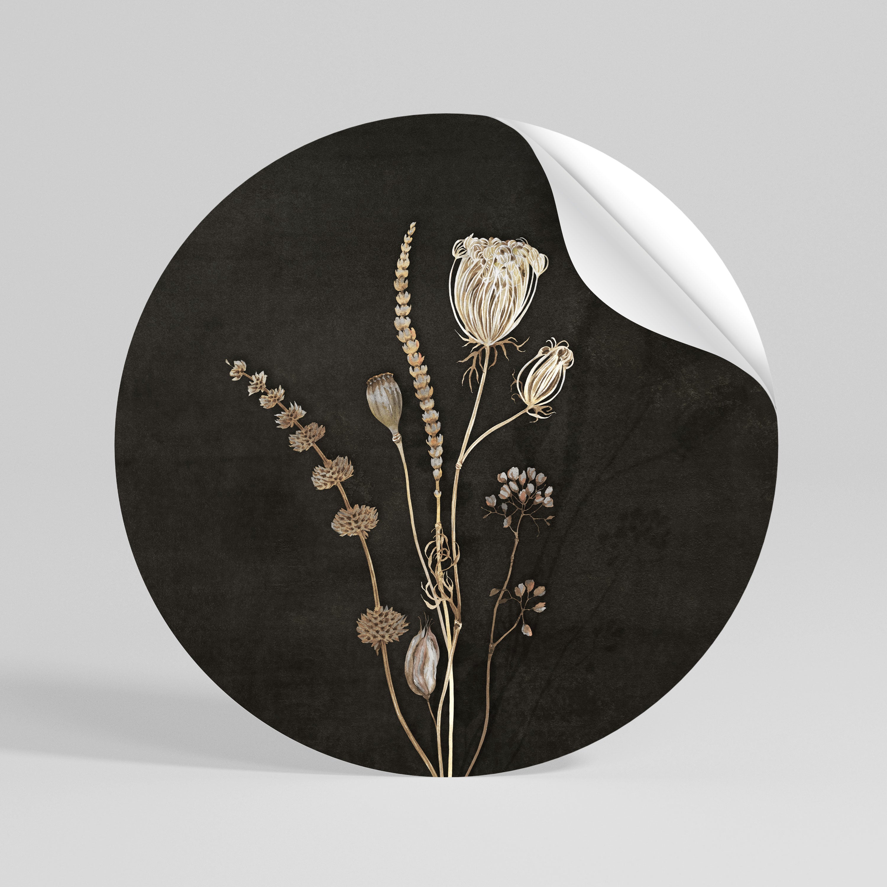 MEADOW ART. Naklejka - okrągła