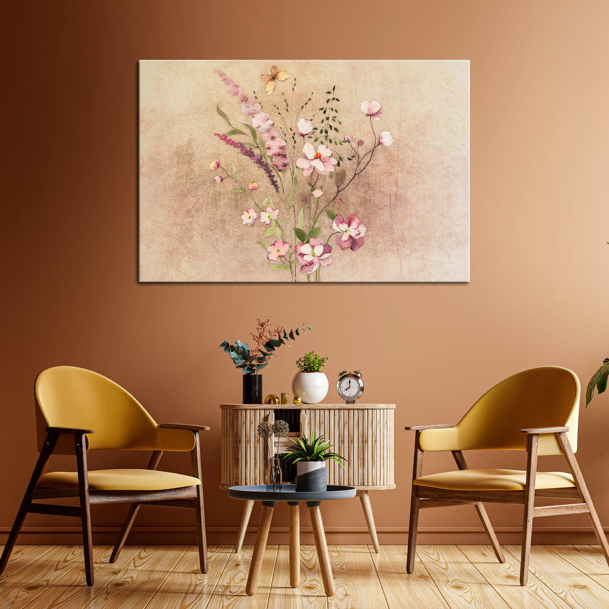 FLOWERED REVERIE Poziomy obraz na płótnie