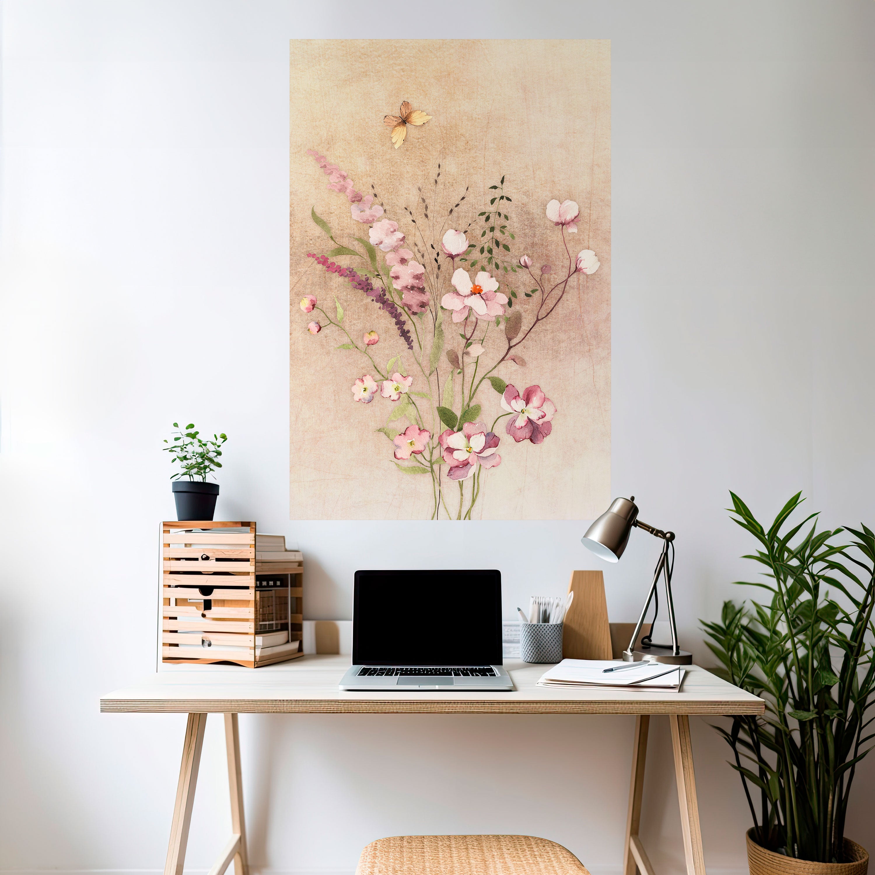 FLOWERED REVERIE Naklejka/Plakat pionowy