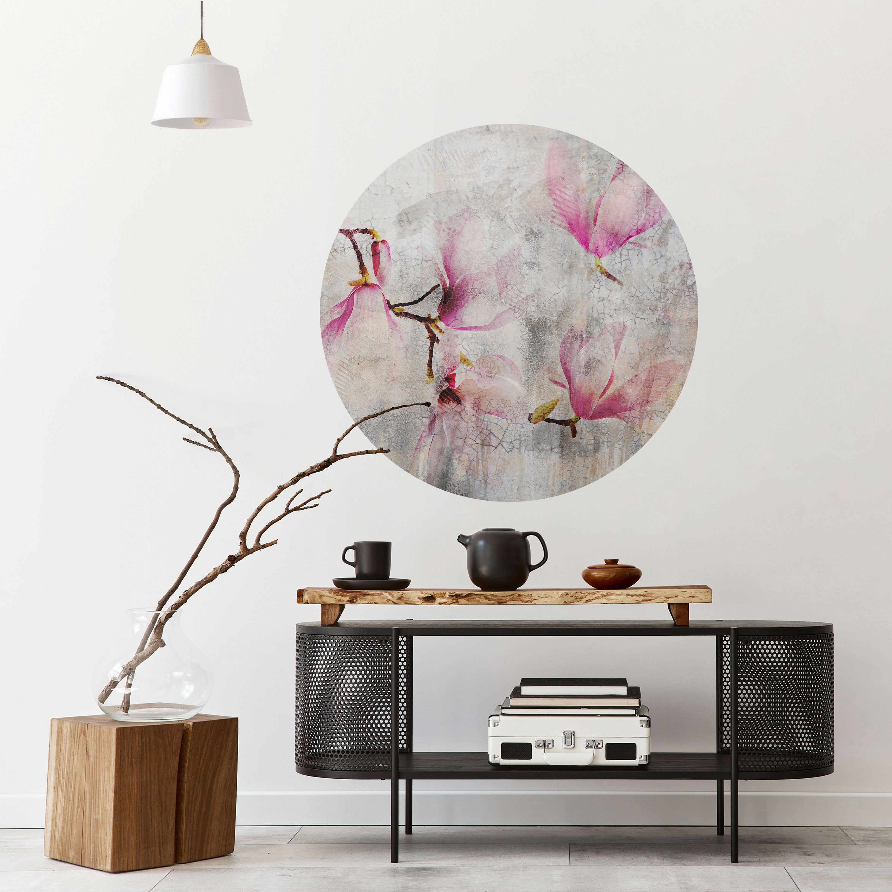 ASTONISHING MAGNOLIA Naklejka okrągła