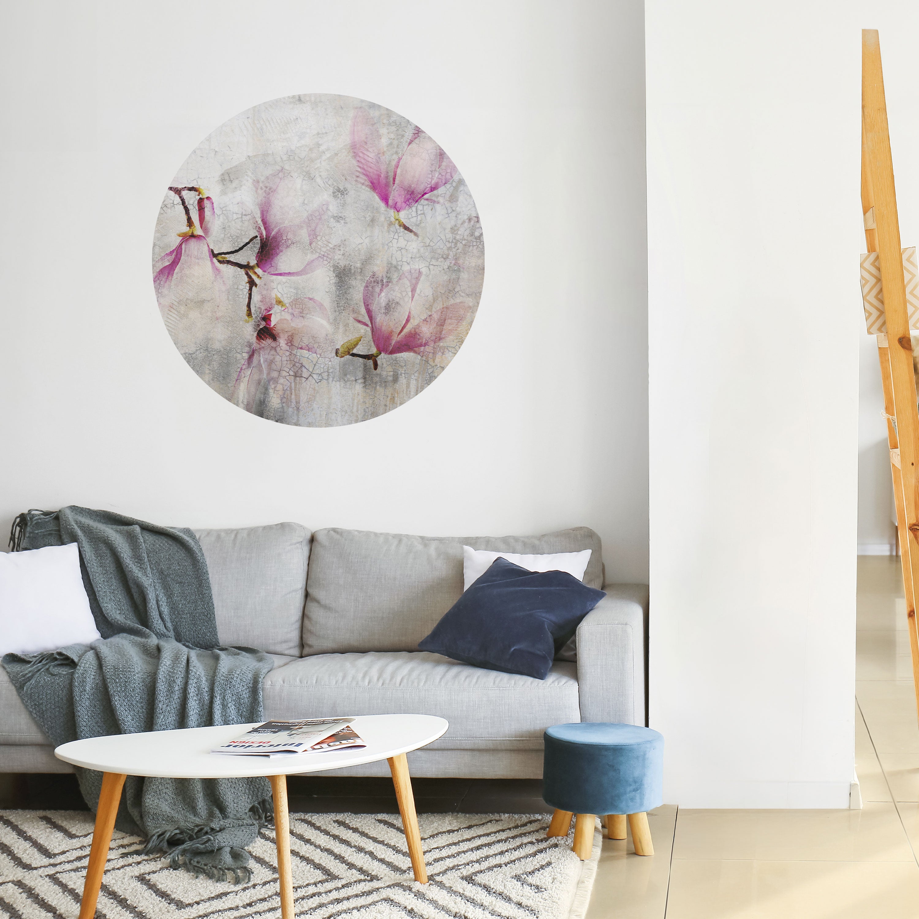 ASTONISHING MAGNOLIA Naklejka okrągła