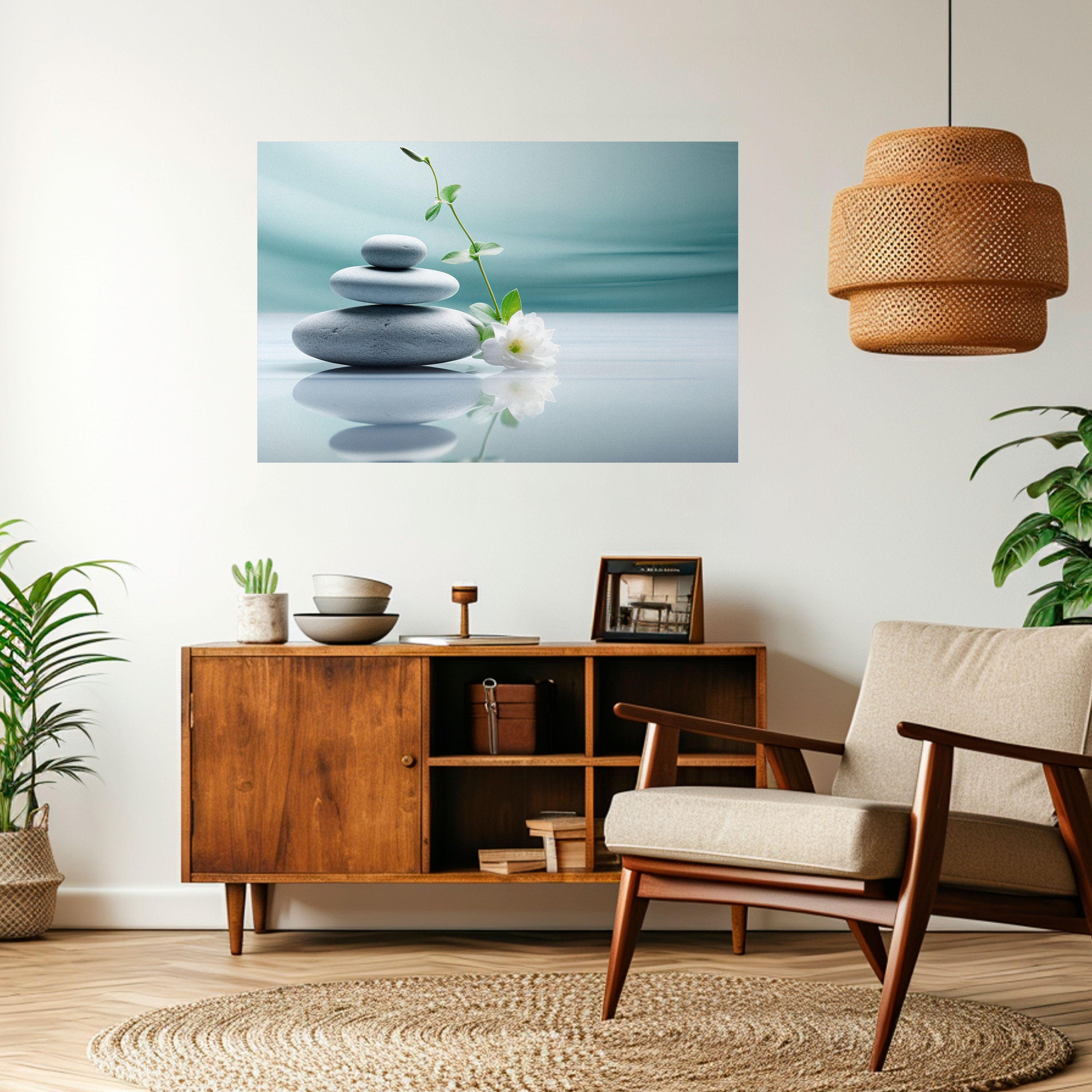 TRANQUIL STONE BALANCE Naklejka/Plakat poziomy