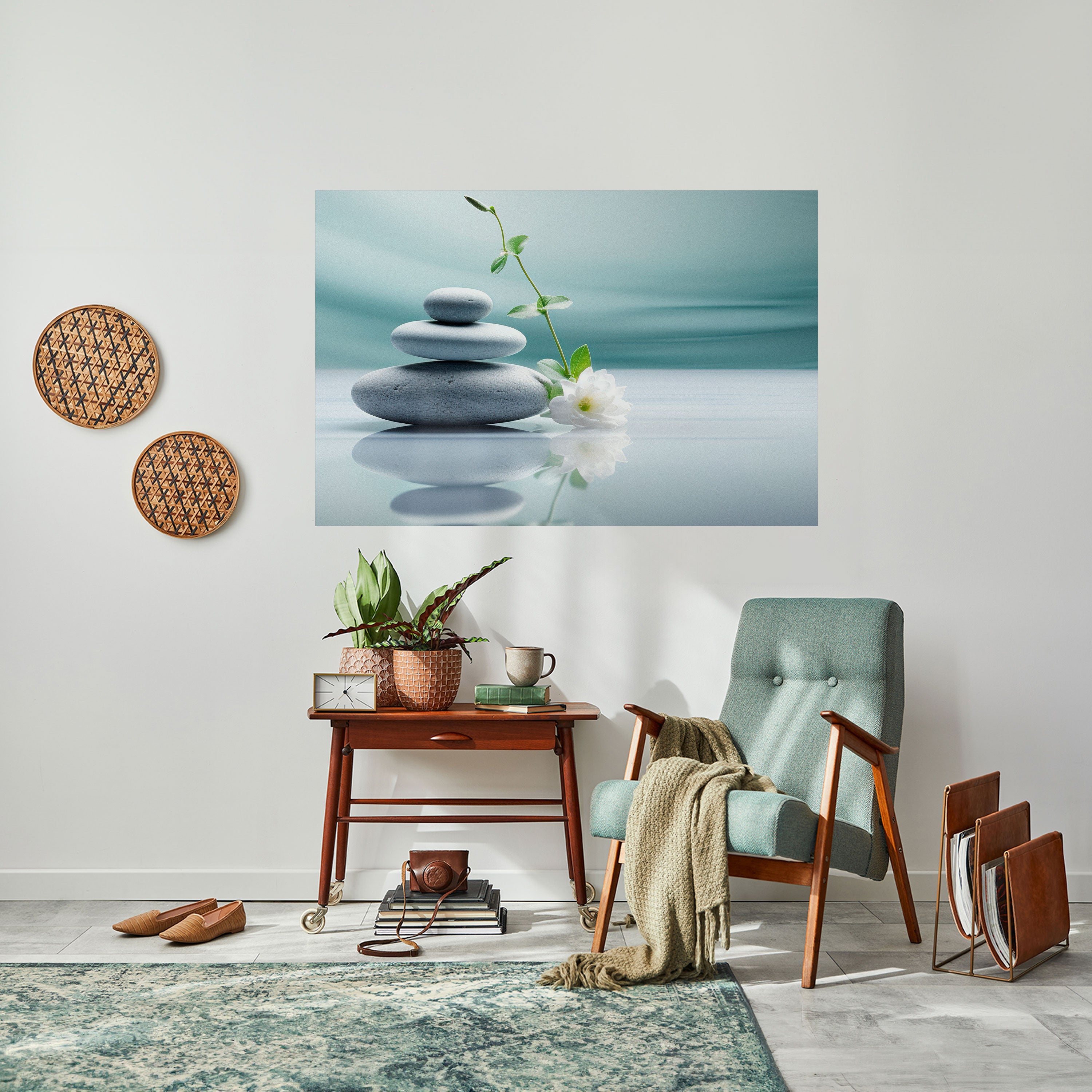 TRANQUIL STONE BALANCE Naklejka/Plakat poziomy