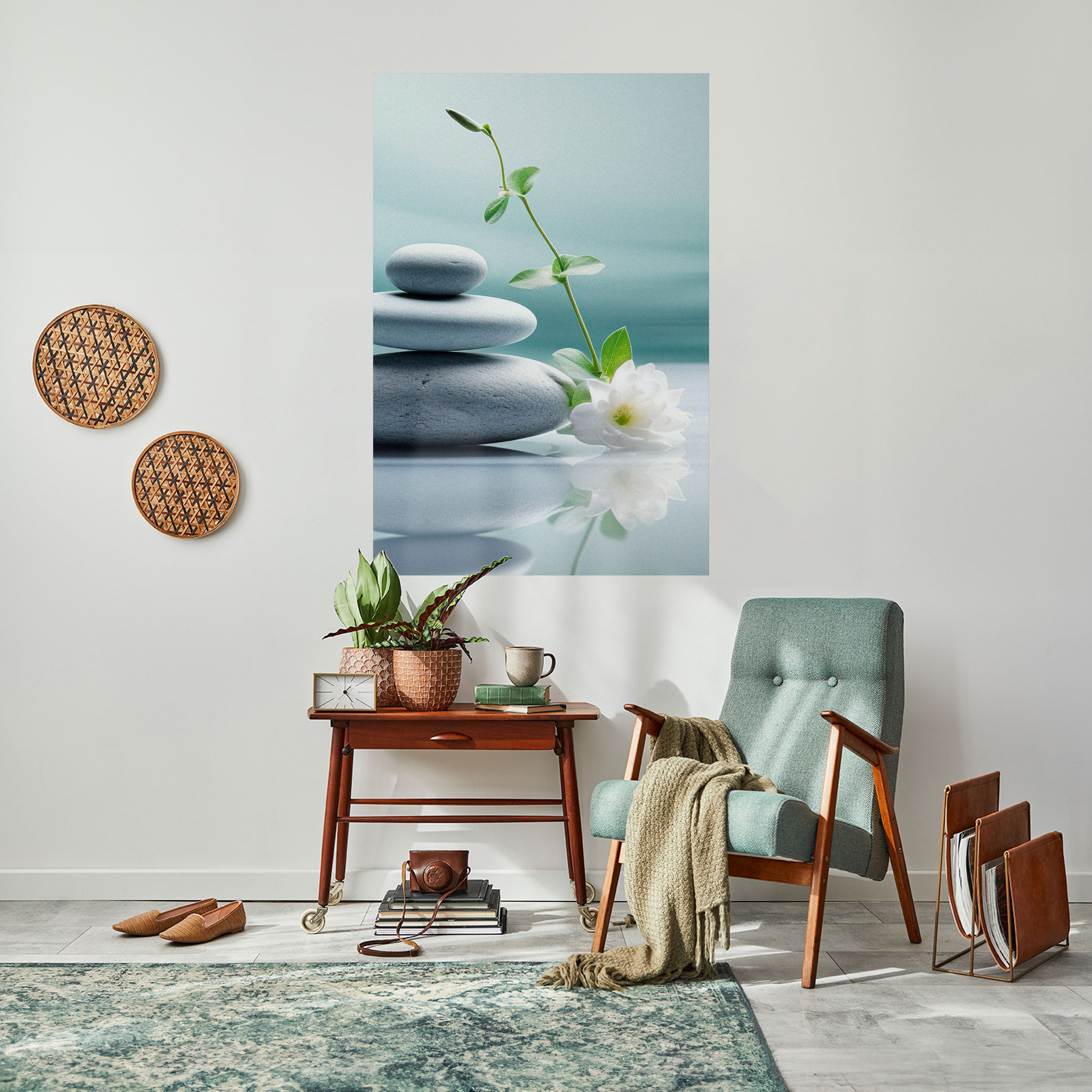 TRANQUIL STONE BALANCE Naklejka/Plakat pionowy