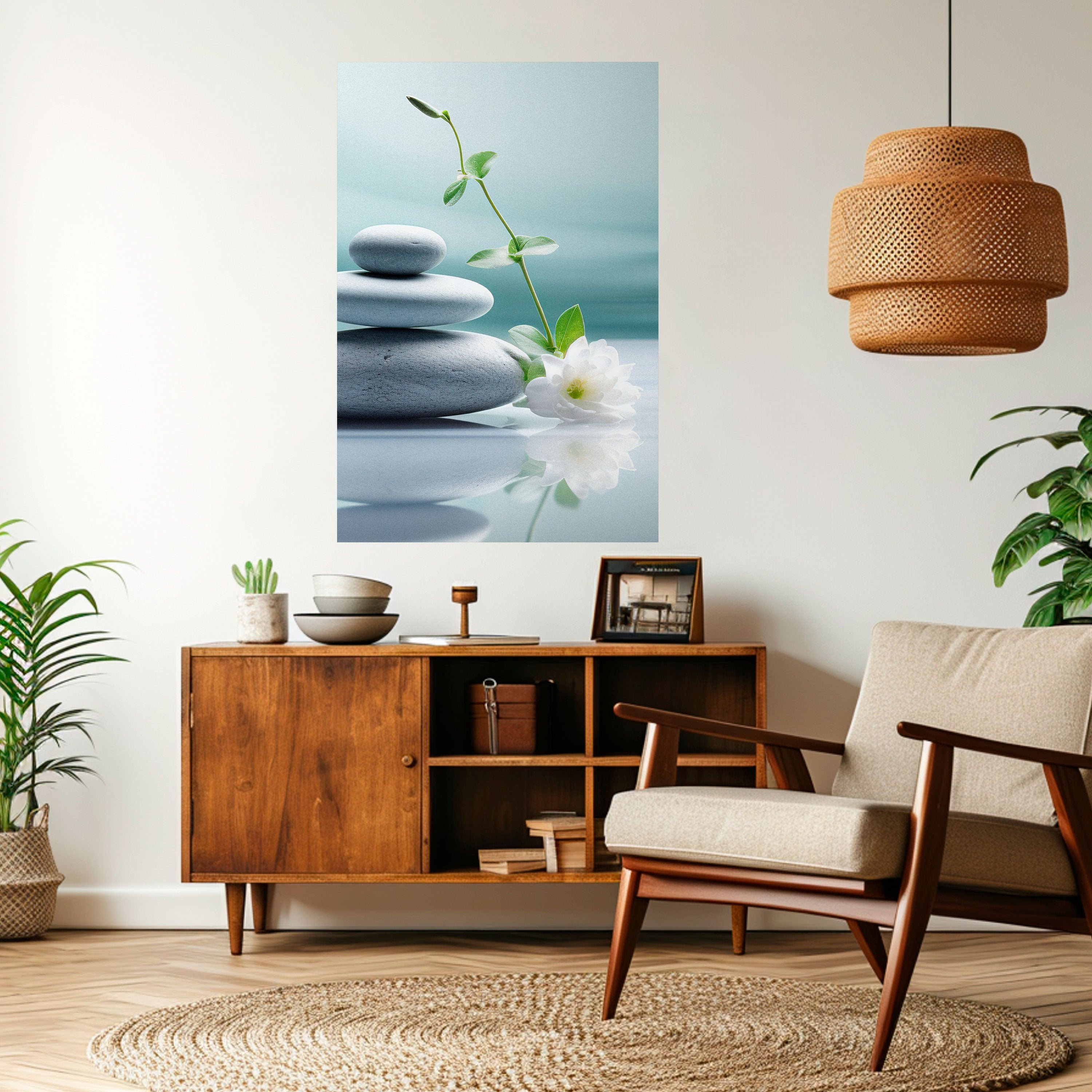 TRANQUIL STONE BALANCE Naklejka/Plakat pionowy
