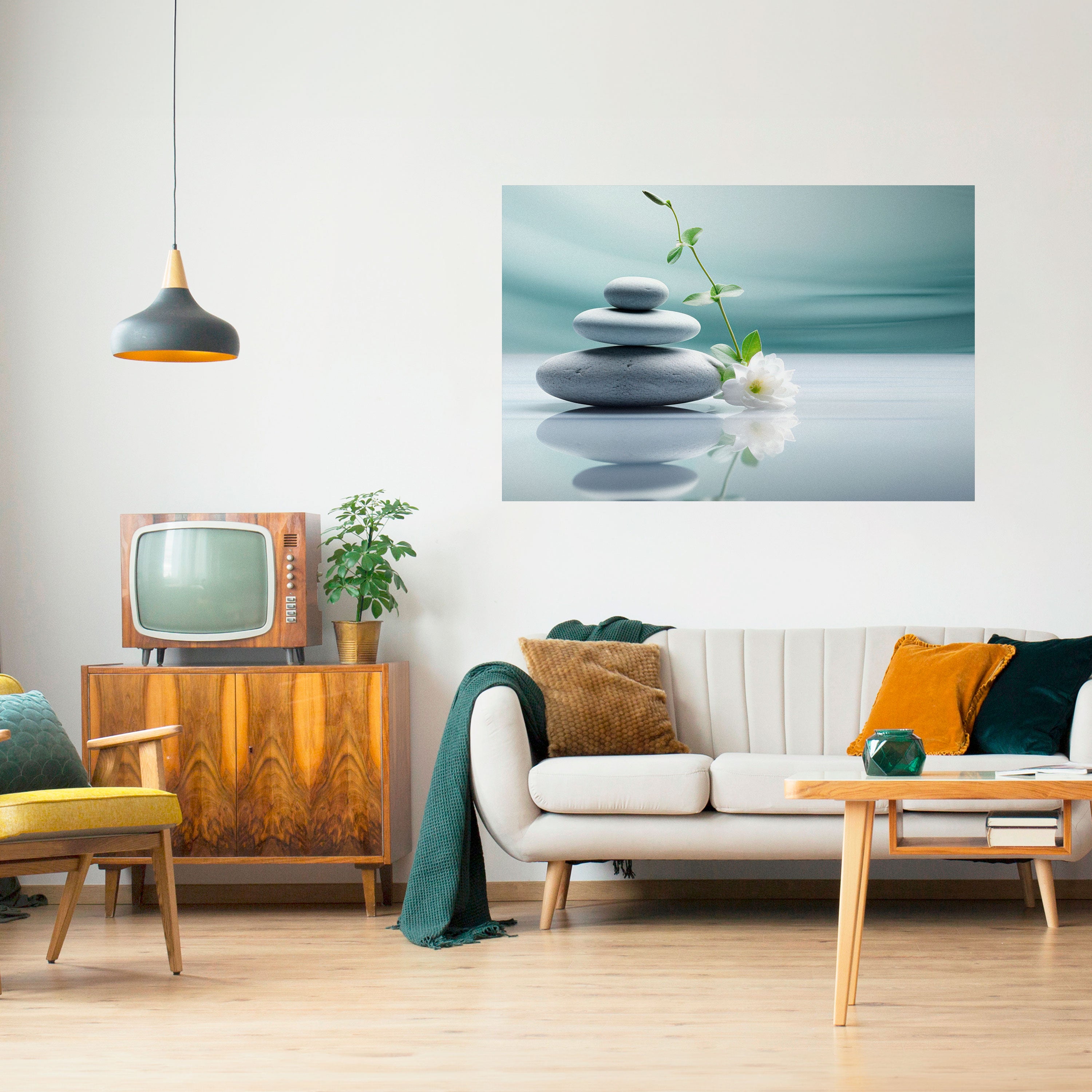 TRANQUIL STONE BALANCE Naklejka/Plakat poziomy